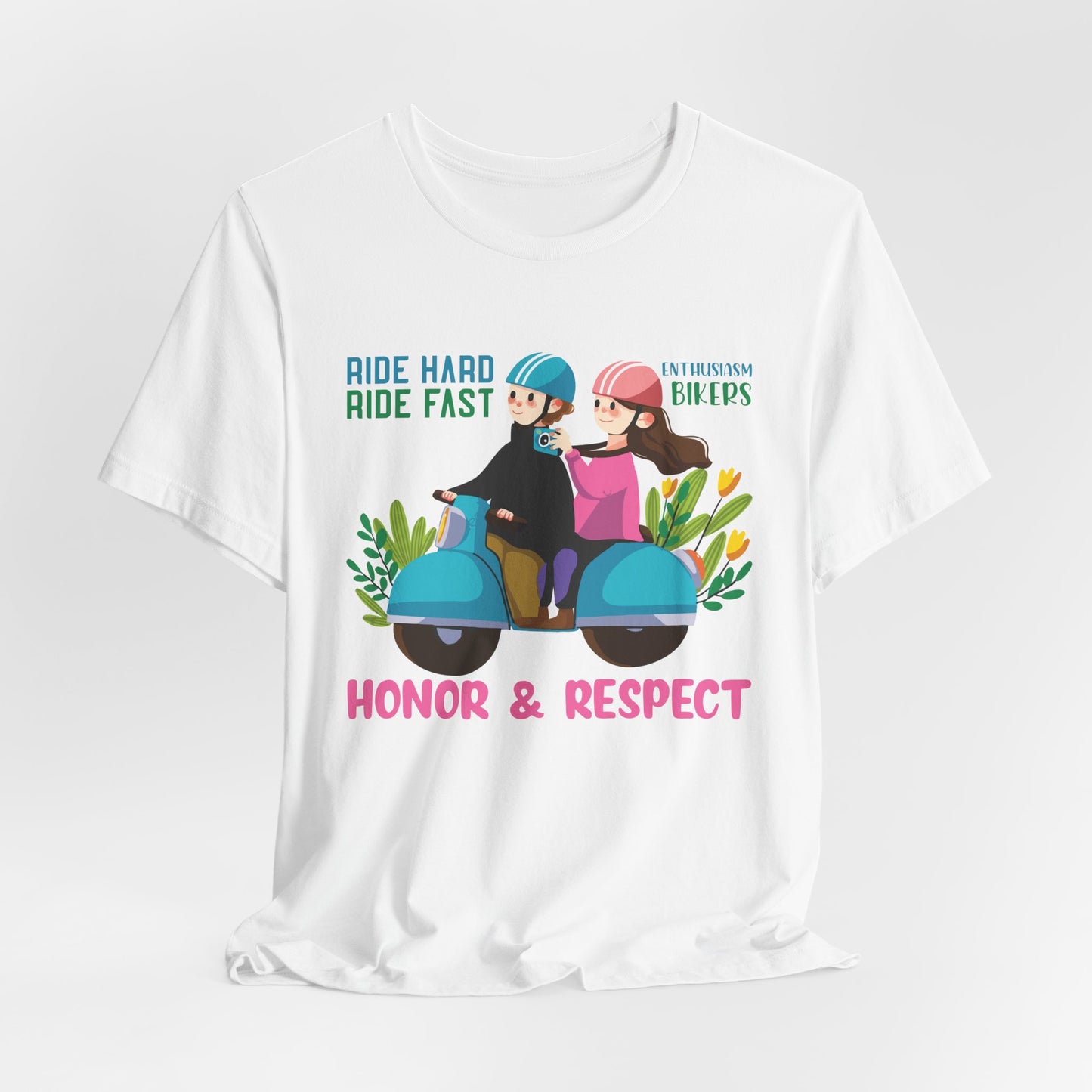 Bikers: Ride Hard, Ride Fast  - Unisex Jersey Short Sleeve Tee - 13611