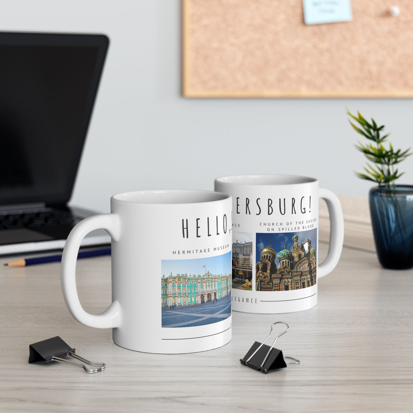 Hello, St. Petersburg Ceramic Mug - 11oz & 15oz - Historical Landmarks Photo Collection - 12105