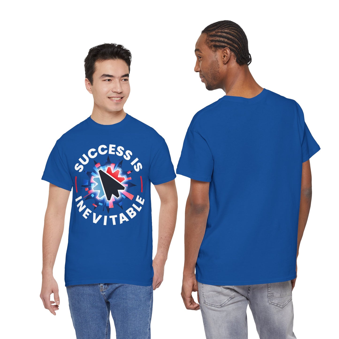Success Is Inevitable T-Shirt – Motivational Graphic Tee with Cursor Design - 14884