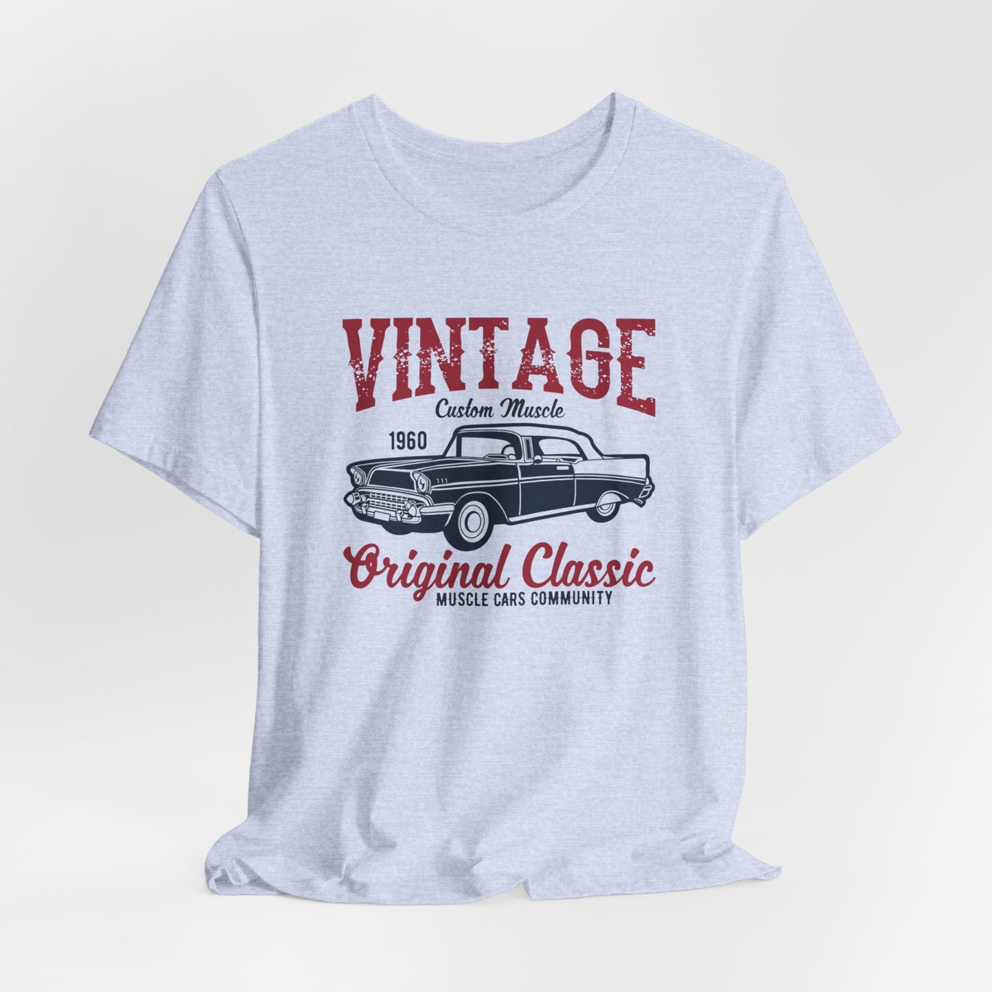 Vintage Custom Muscle, Original Classic - Unisex Jersey Short Sleeve Tee