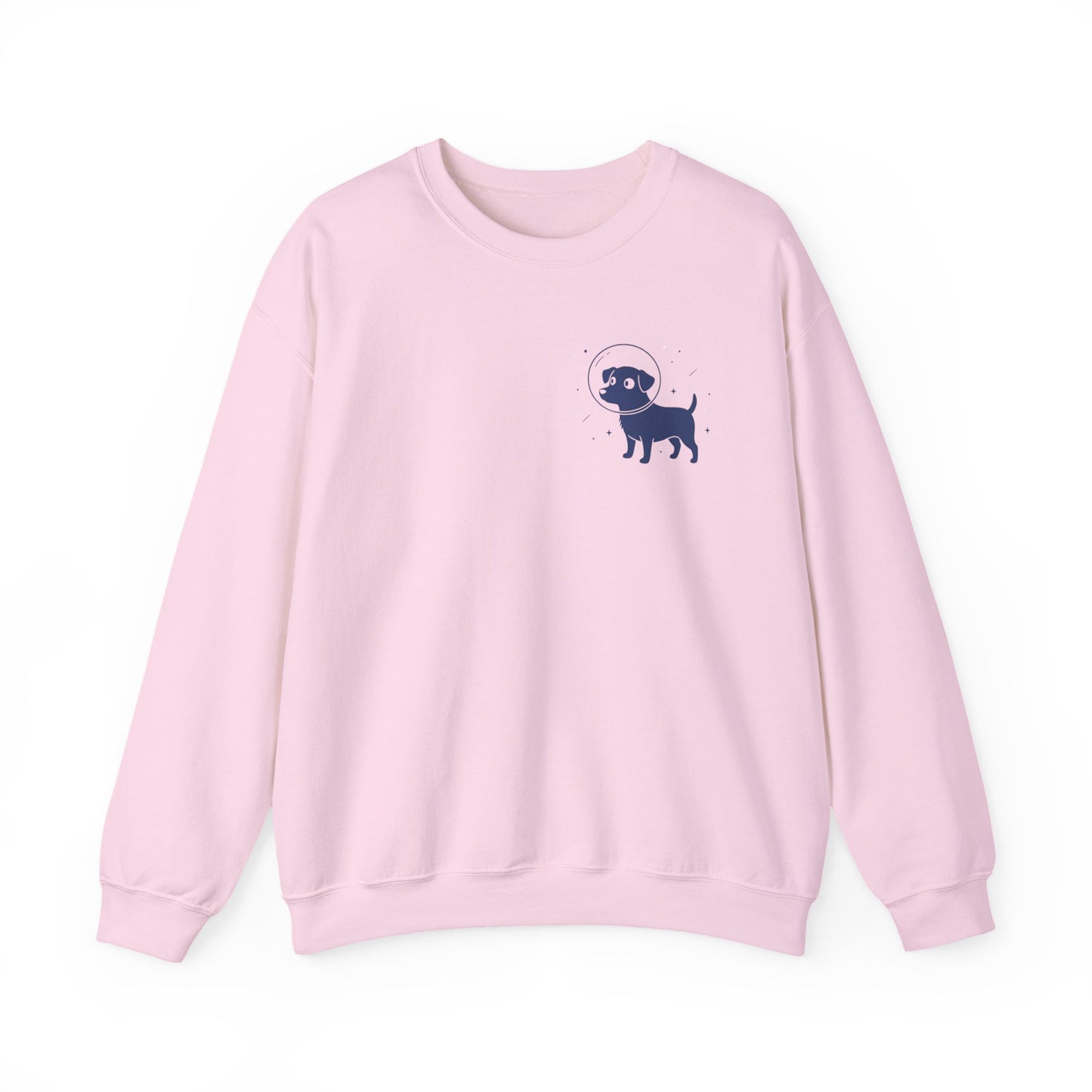 Dog in Space Crewneck Sweatshirt – Space Puppy Graphic Pullover - 14678