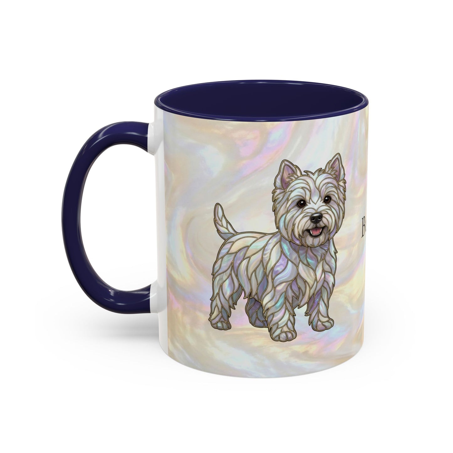 Westie Accent Coffee Mug – Stained Glass Design 11/15oz - 14650