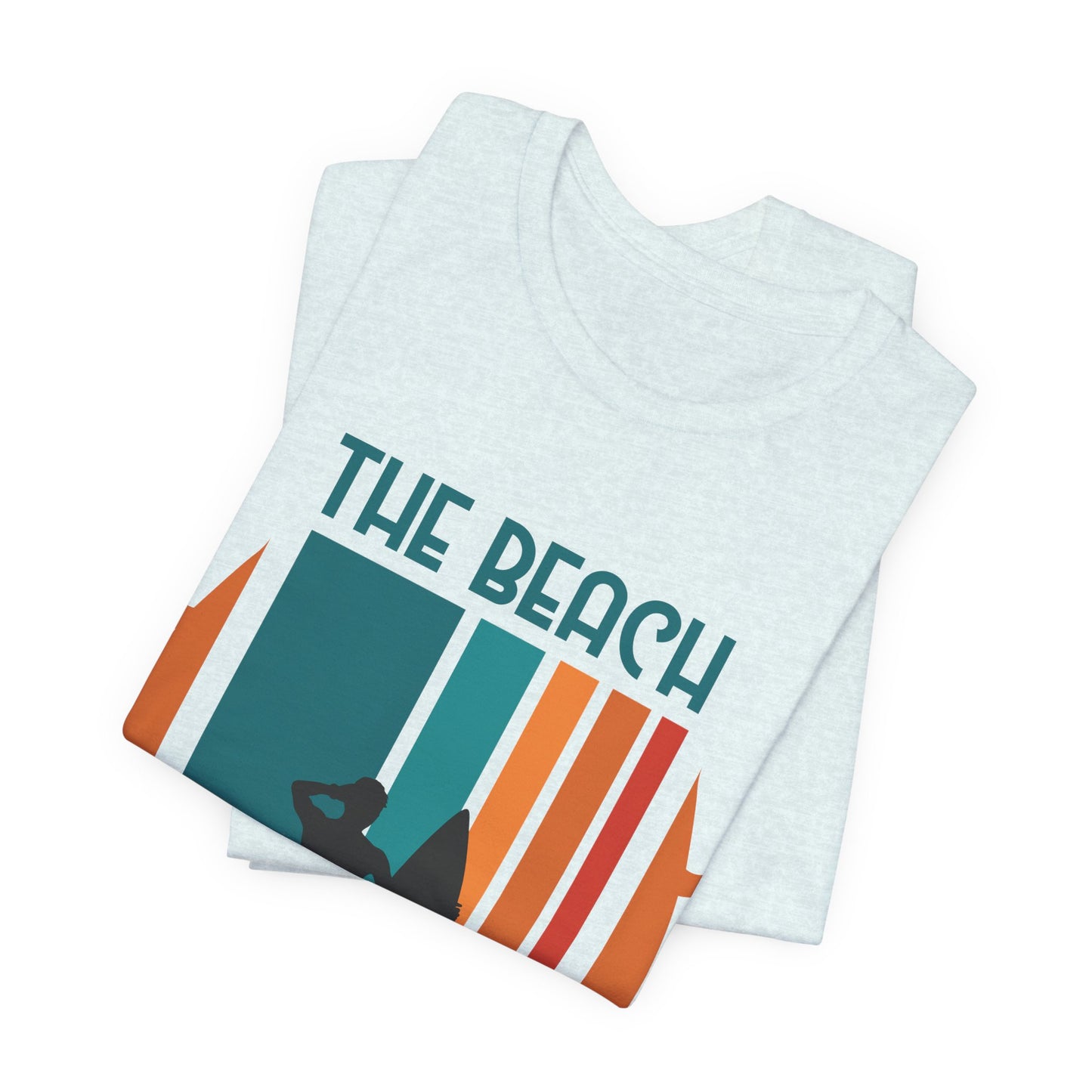 The Beach Is My Happy Place - Unisex Jersey Short Sleeve Tee