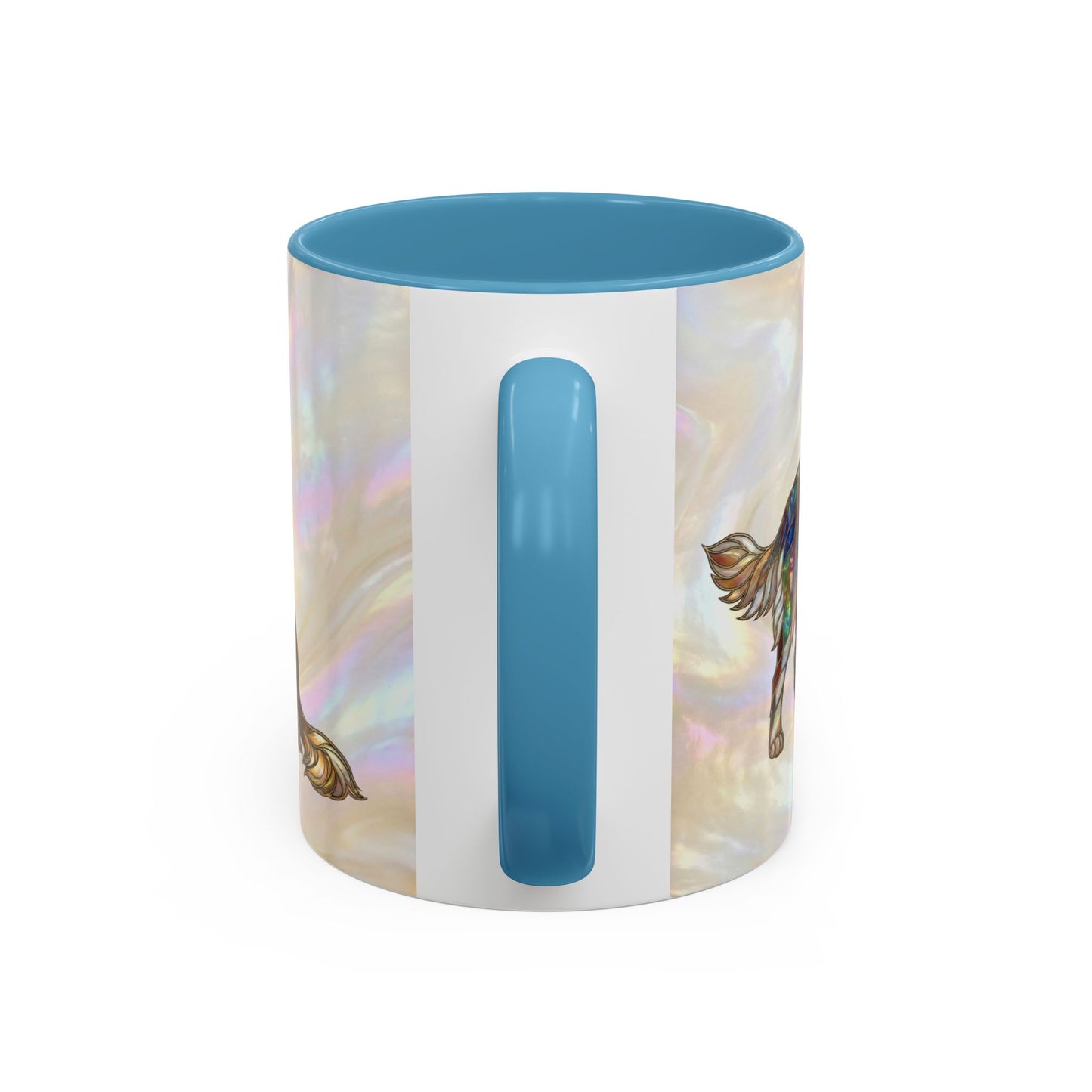 Personalized Golden Retriever Coffee Mug - Stained Glass Design 11/15oz - 14534