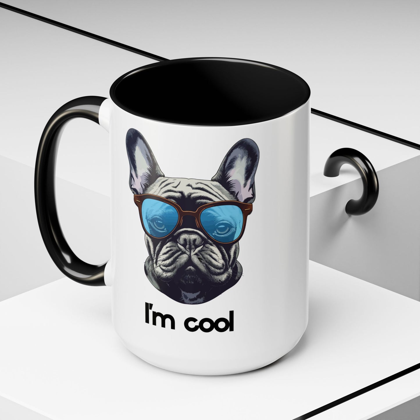 Cool French Bulldog Coffee Mug | Cute Pet Lover Gift, Animal Lover Mug, Fun Kitchen Decor, Dog Themed Gifts - 14080