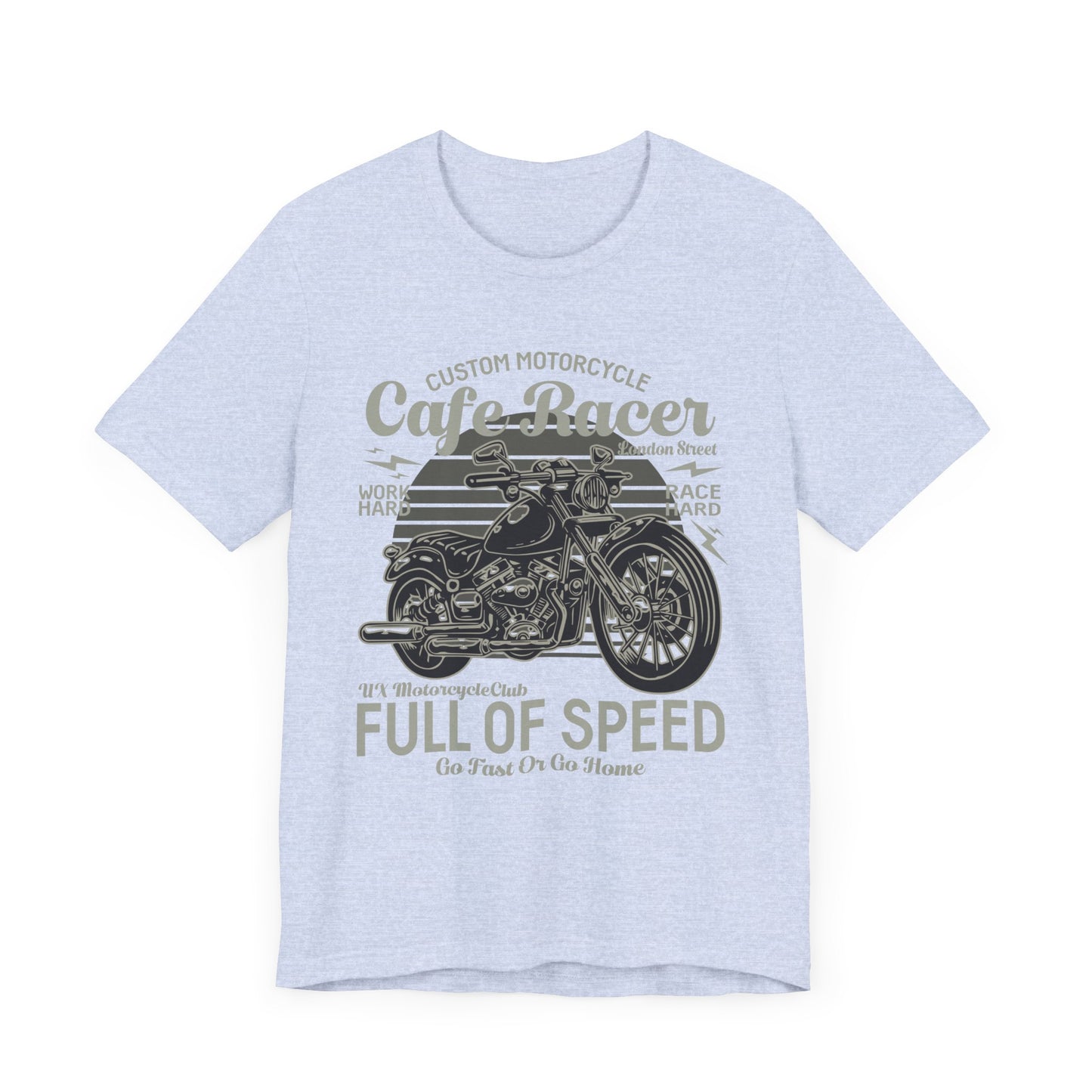 Custom Motorcycle, Cafe Racer - Unisex Jersey Short Sleeve Tee