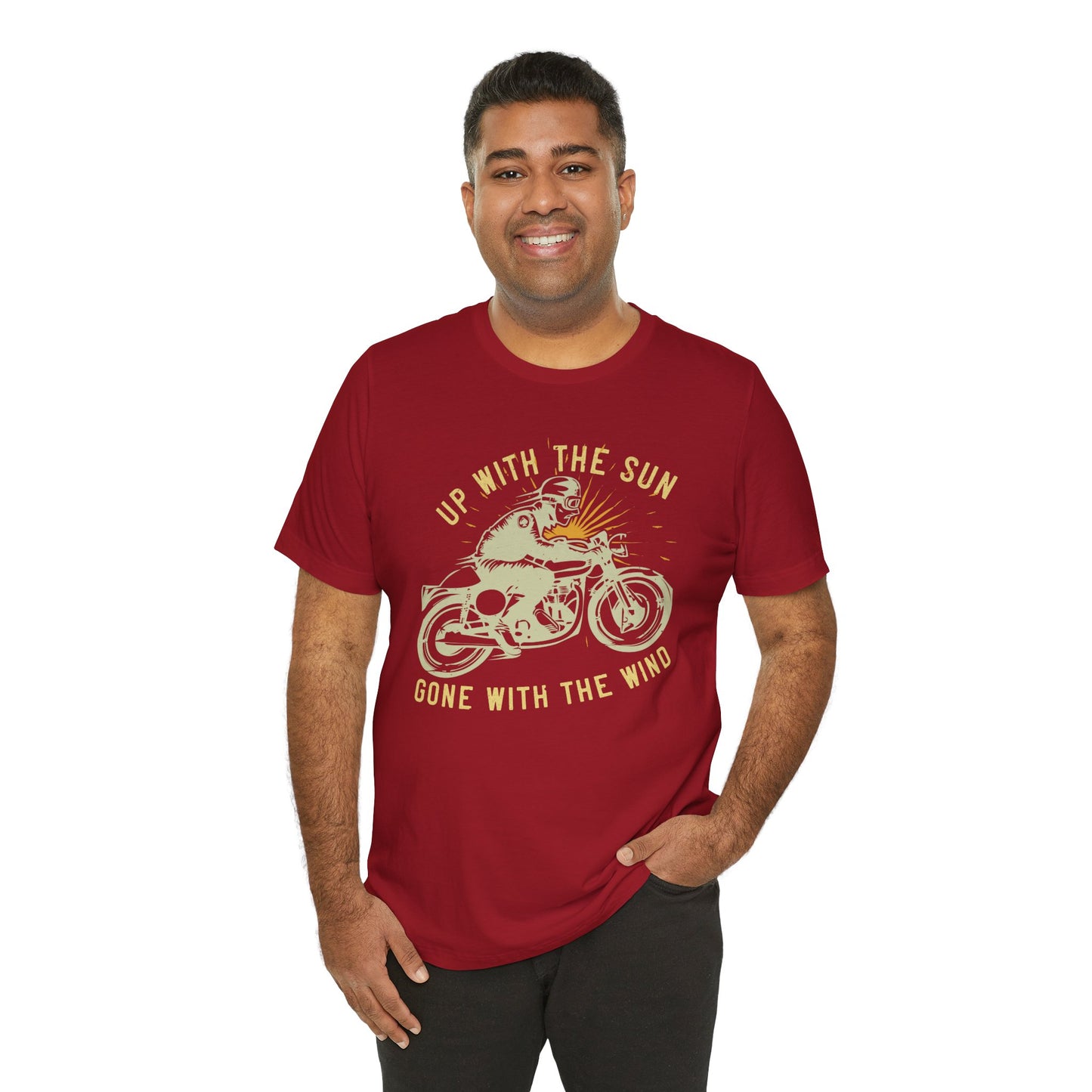 Up with the Sun, Gone with the Wind - Unisex Jersey Short Sleeve Tee