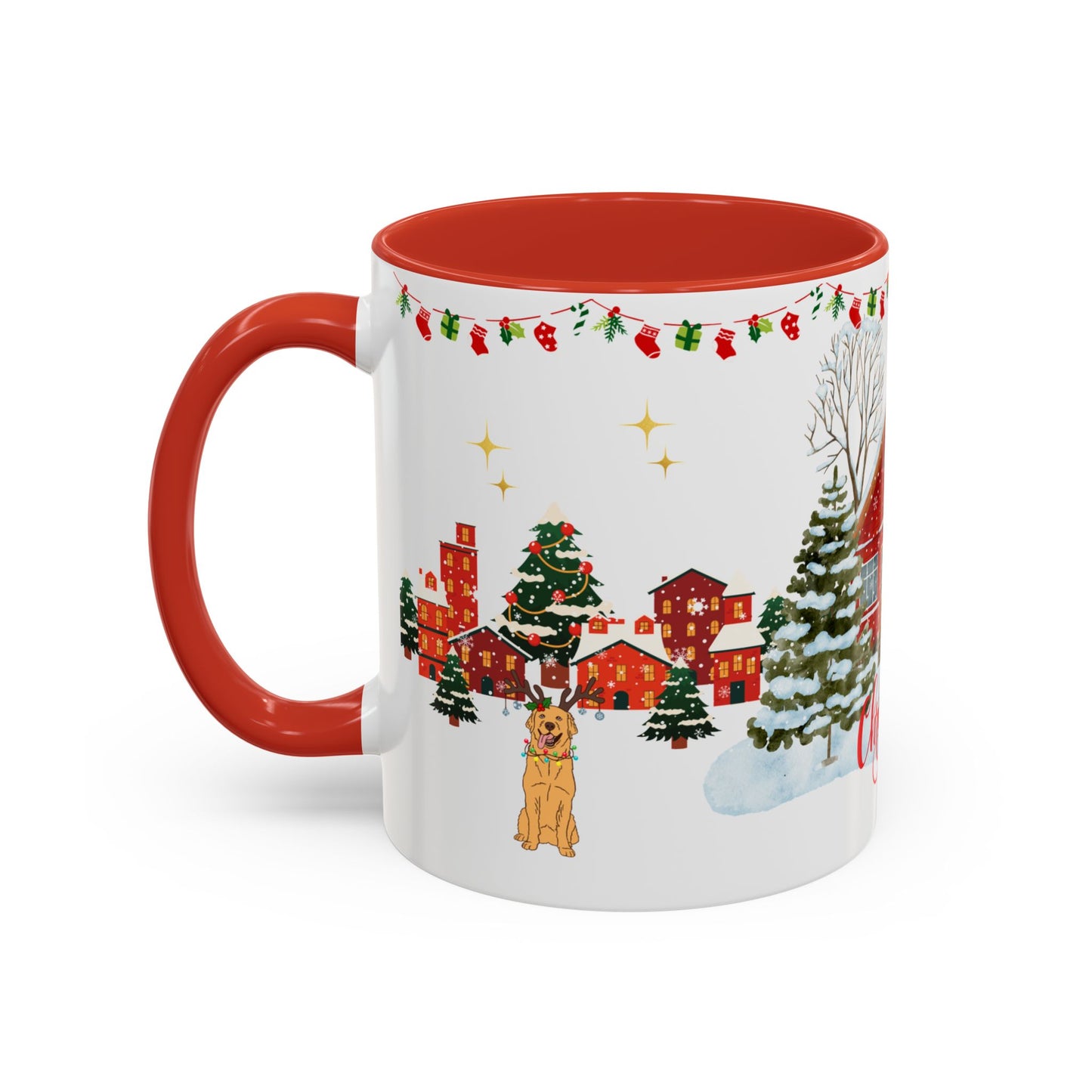 Christmas House - Accent Coffee Mug (11, 15oz)