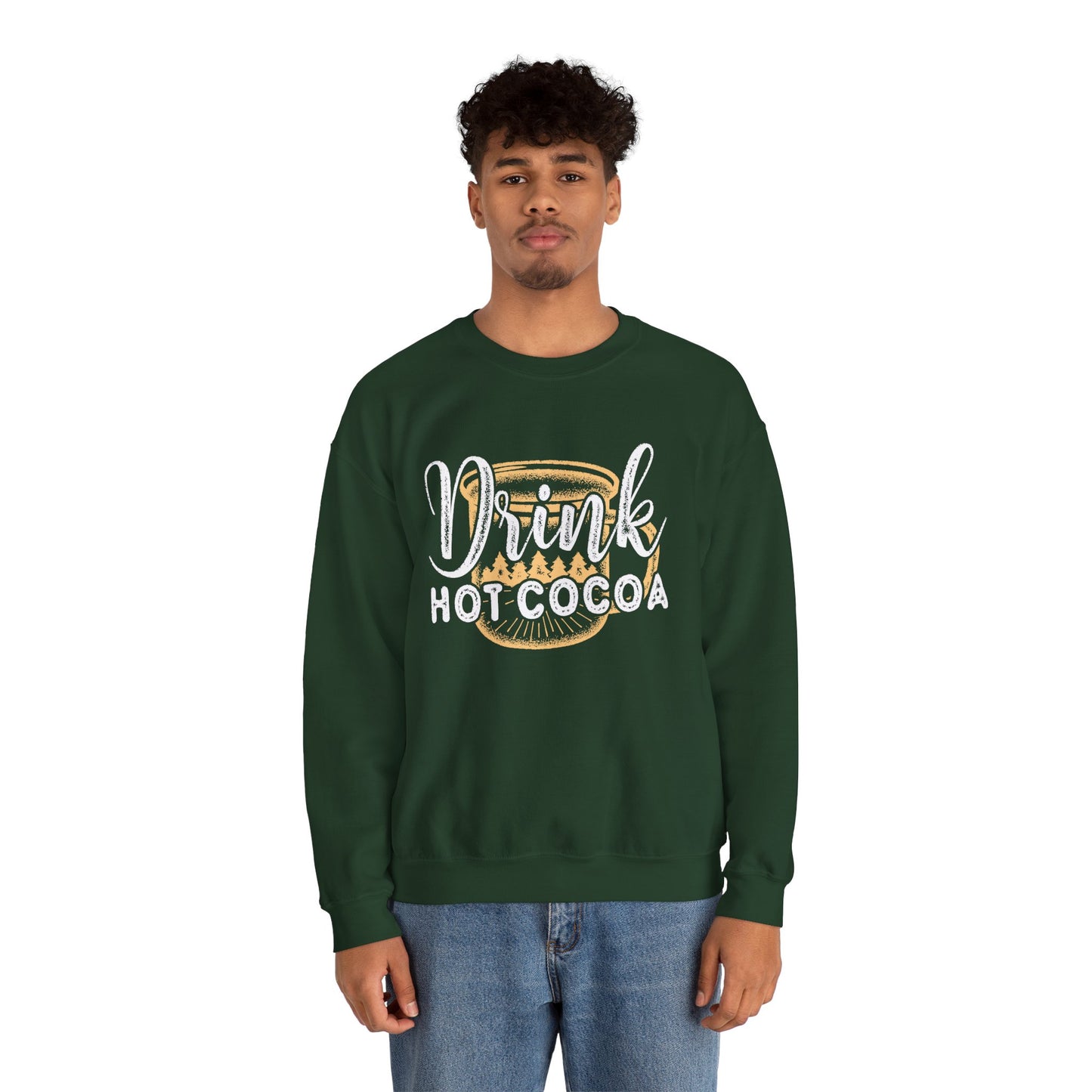 Drink Hot Cocoa - Unisex Heavy Blend™ Crewneck Sweatshirt