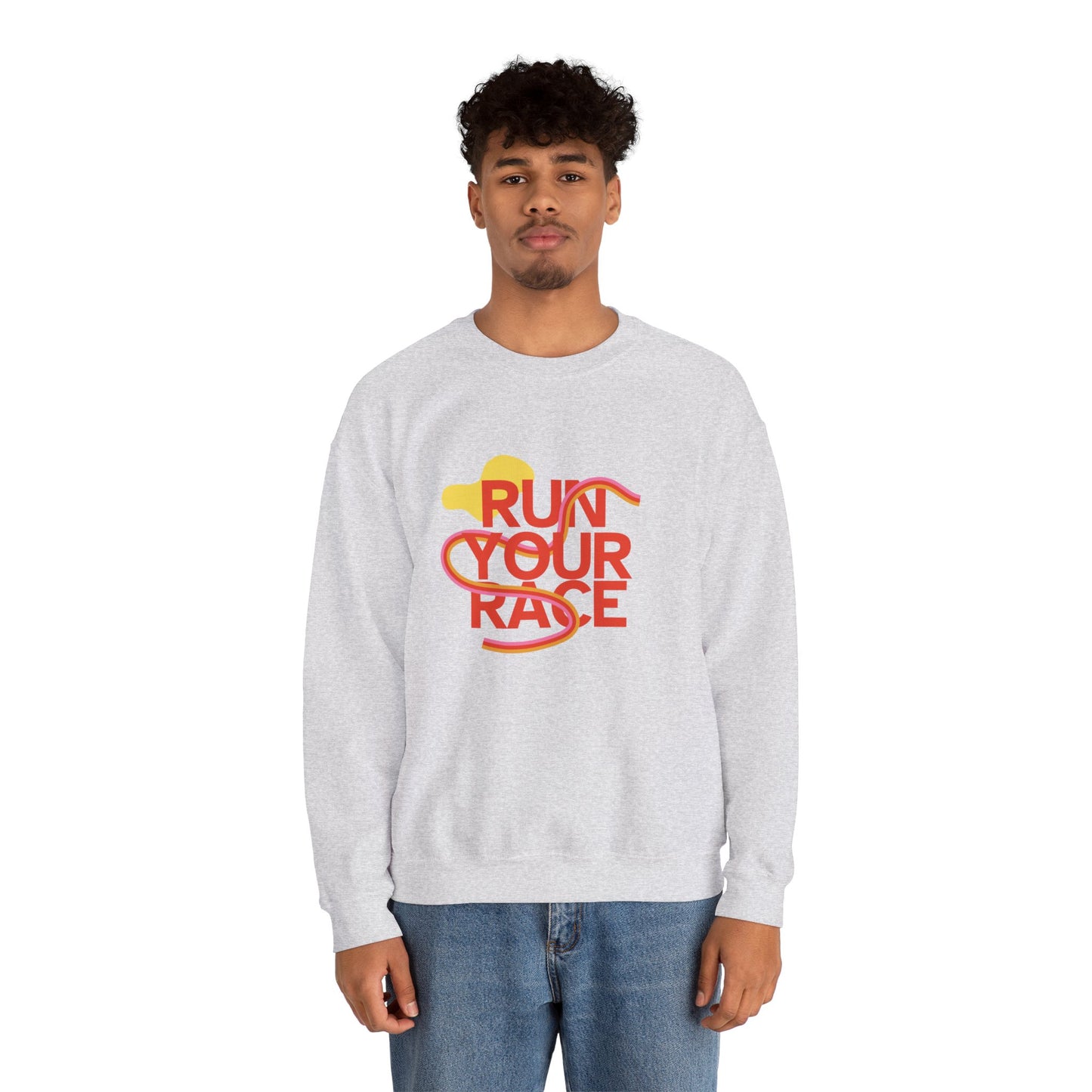 Run Your Race - Unisex Heavy Blend™ Crewneck Sweatshirt