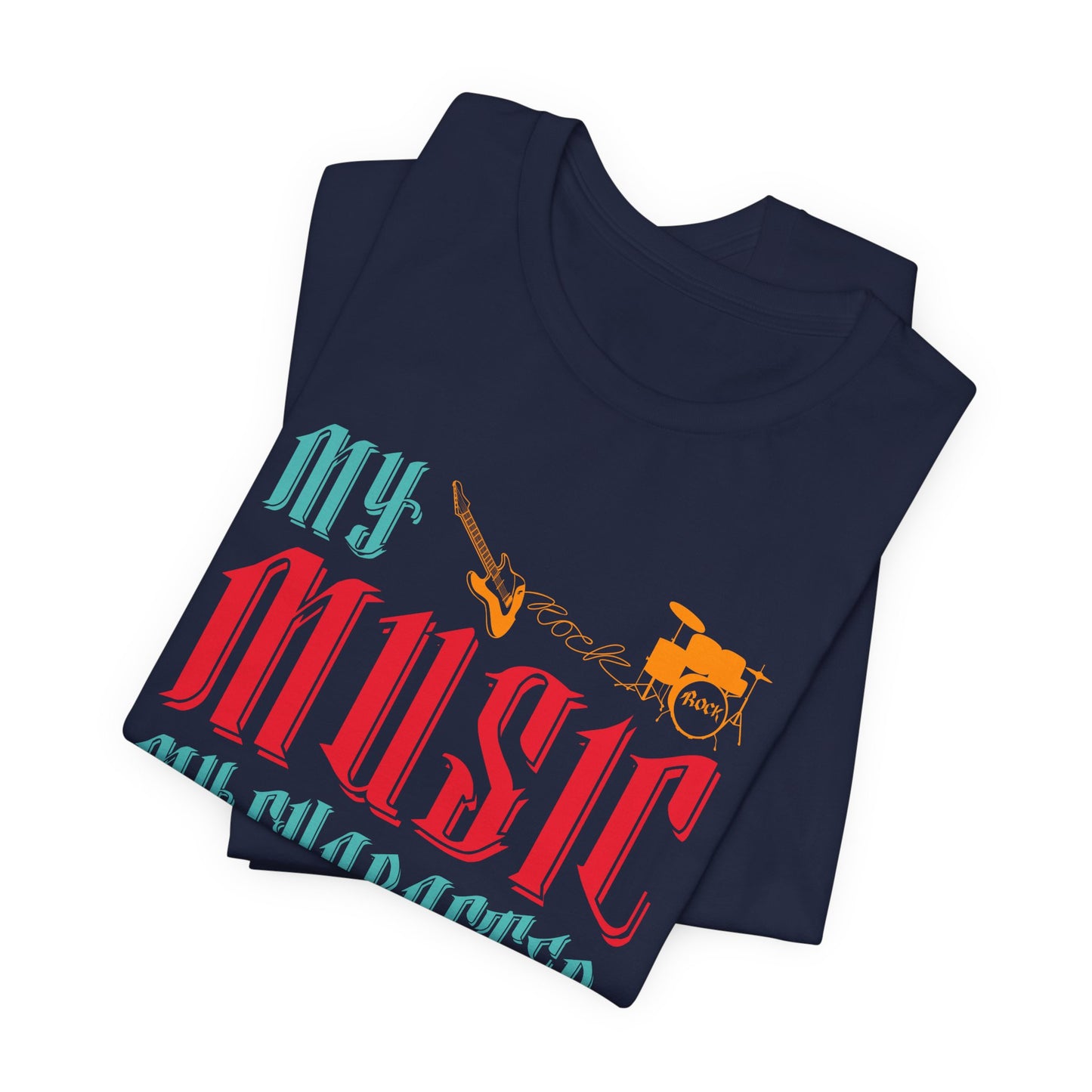 My Music My Character, Rock & Roll Station - Unisex Jersey Short Sleeve Tee