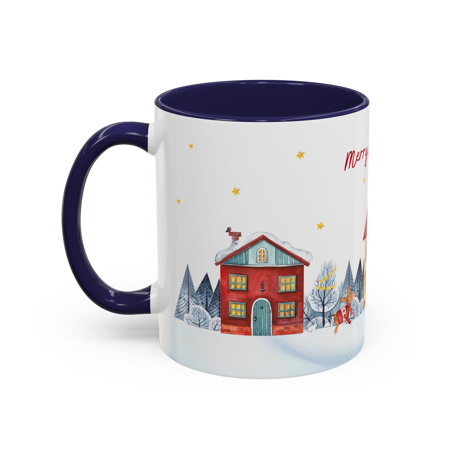 Merry Christmas, Holiday Vibe - Accent Coffee Mug (11, 15oz) - 11079