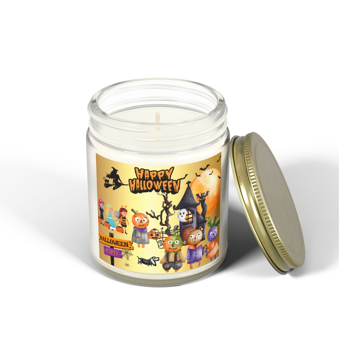 Ghoulish Glow - Scented Coconut Apricot Candles (4oz, 9oz)