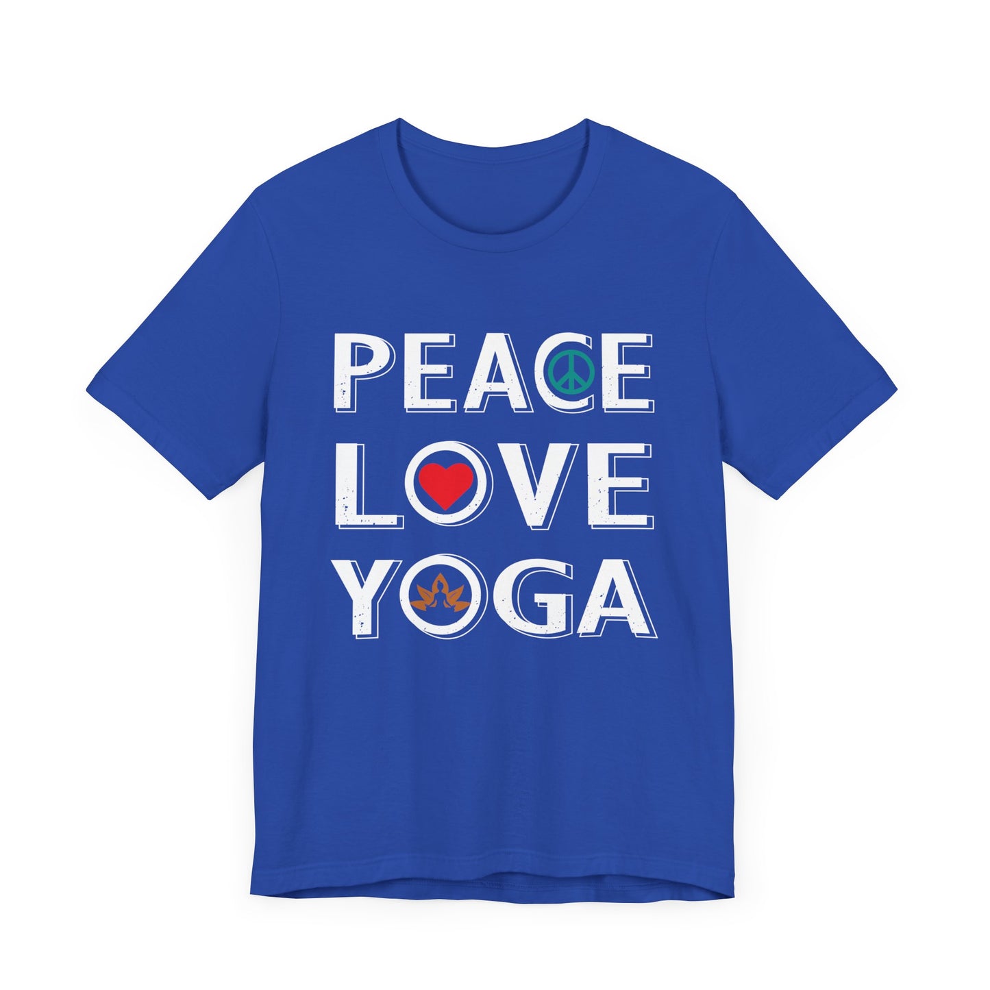 Peace Love Yoga - Unisex Jersey Short Sleeve Tee