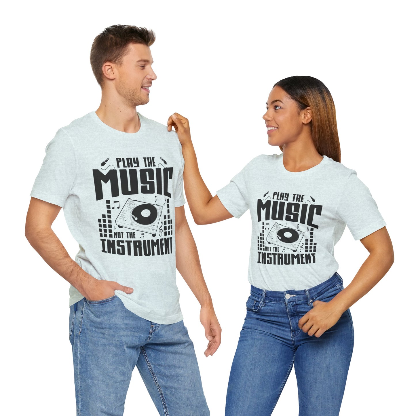 Play The Music Instrument - Unisex Jersey Short Sleeve Tee