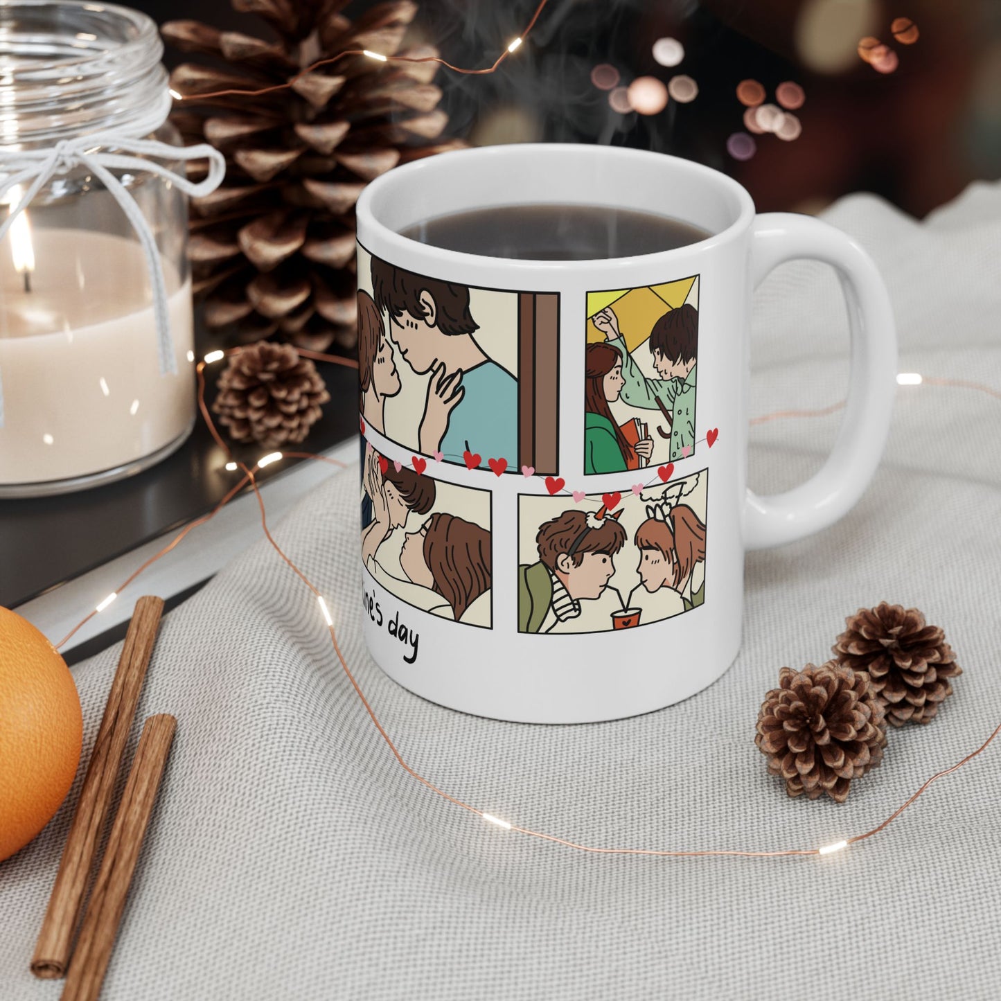 Happy Valentine's Day - Ceramic Mug, (11oz, 15oz) - 11575