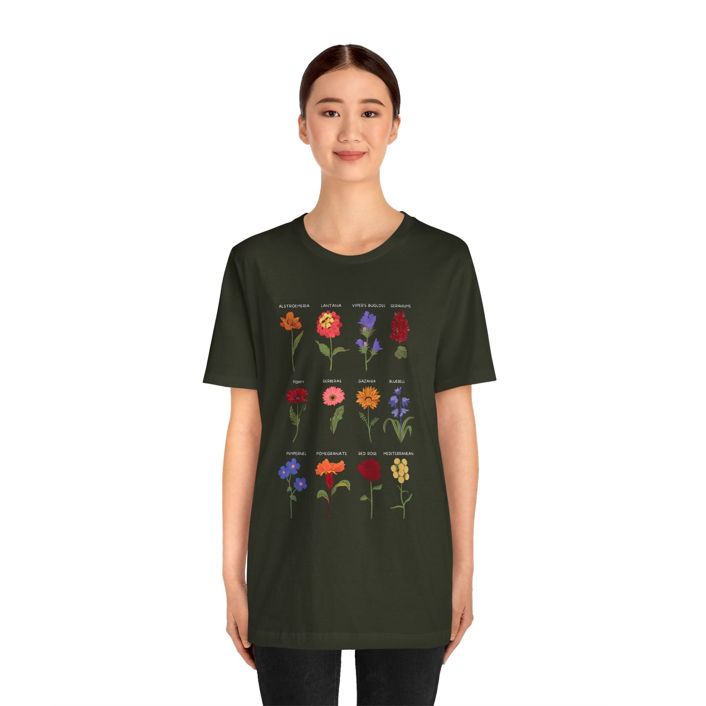 Summer Flowers - Unisex Jersey Short Sleeve Tee - 11568