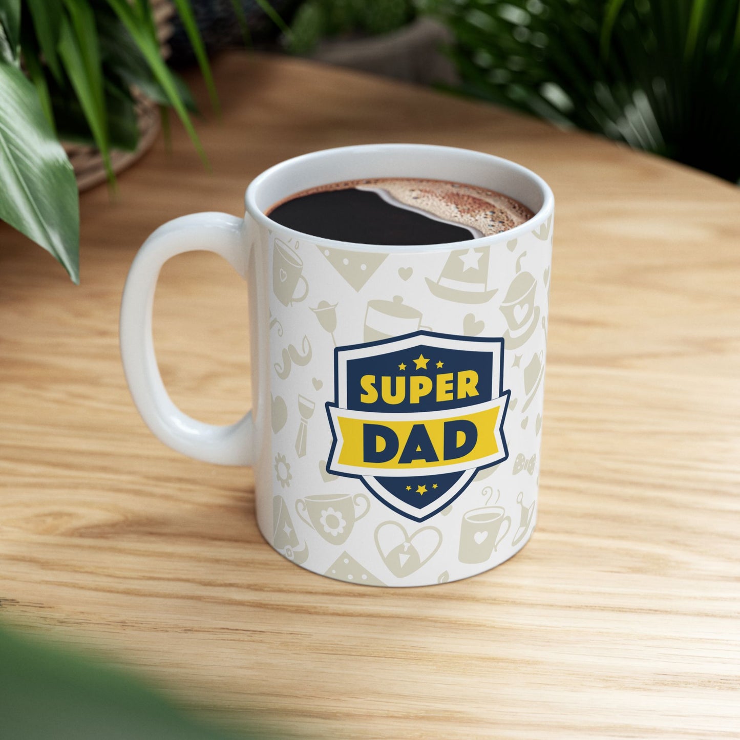 Super Dad Ceramic Mug - Perfect Gift for Father's Day, Coffee Lovers, Birthdays, Family Gatherings, and Everyday Use - 14004