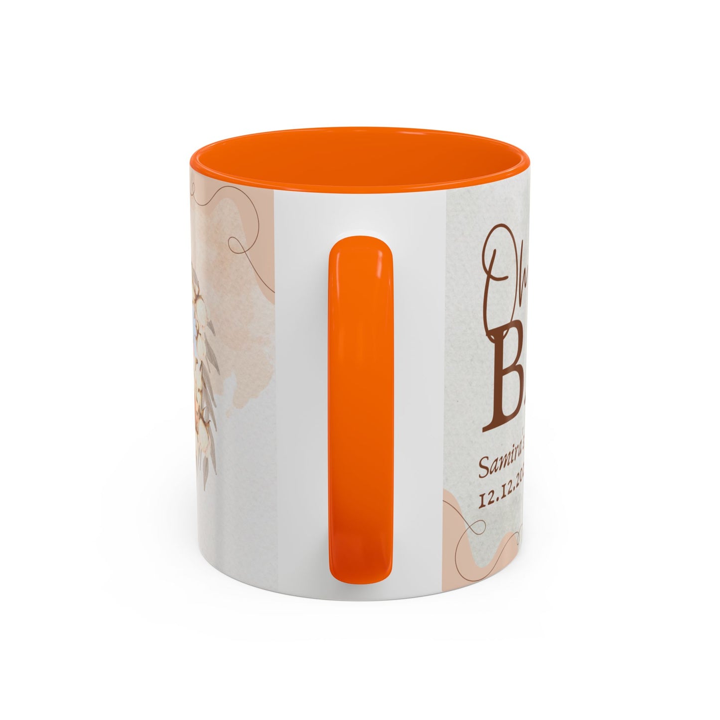 Oh Baby, Samira's Baby Shower, Customizable - Accent Coffee Mug (11, 15oz) - 10882