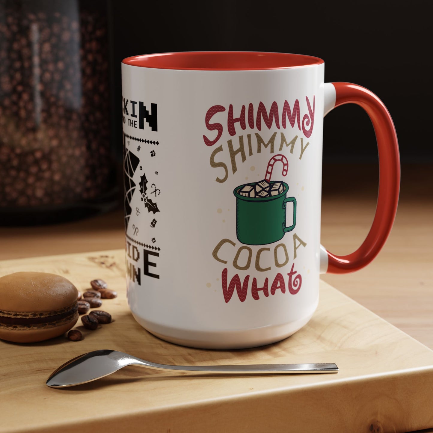 Rocking Around The Tree Upside Down - Accent Coffee Mug (11, 15oz)