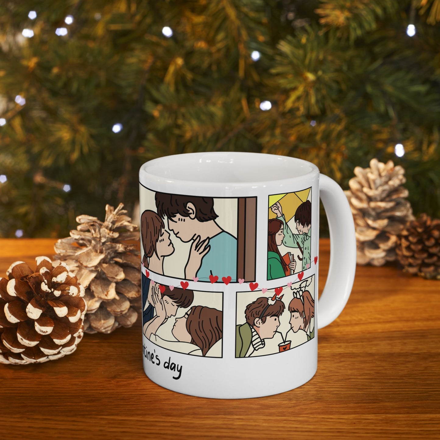 Happy Valentine's Day - Ceramic Mug, (11oz, 15oz) - 11575