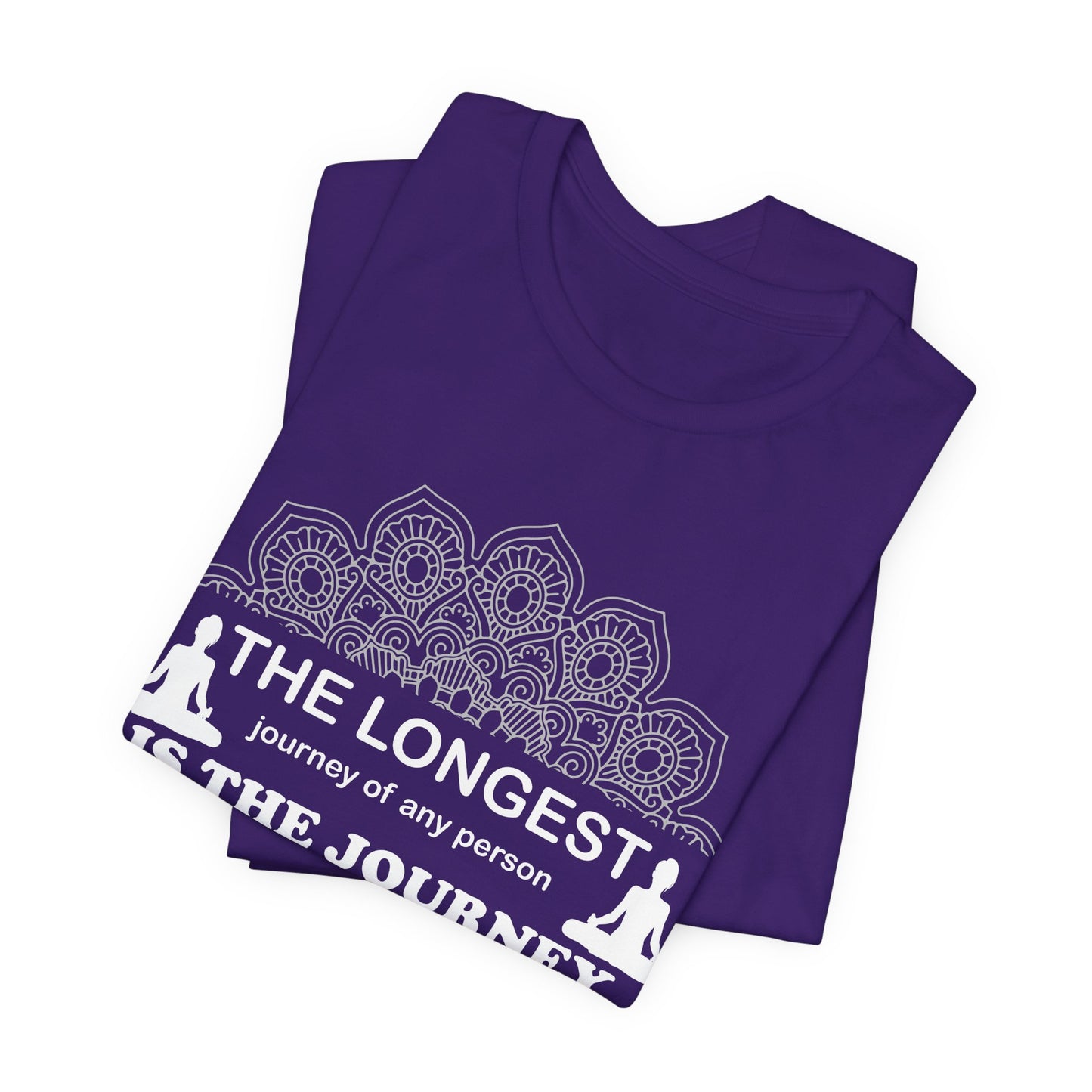 Yoga: The Longest Journey Of Any Person Is The Journey Inward - Unisex Jersey Short Sleeve Tee - 12156