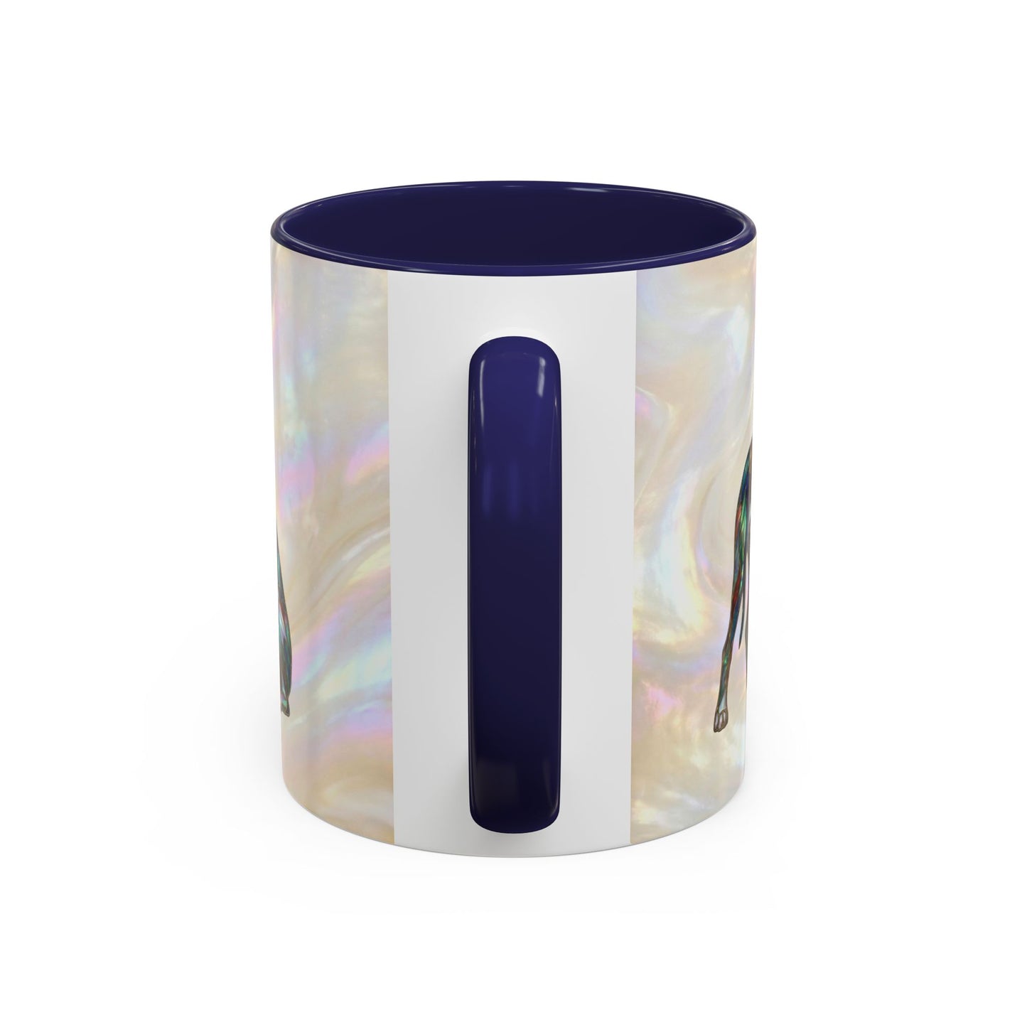 Personalized Great Dane Dog Mug — Stained Glass Design (11/15 oz) - 14550