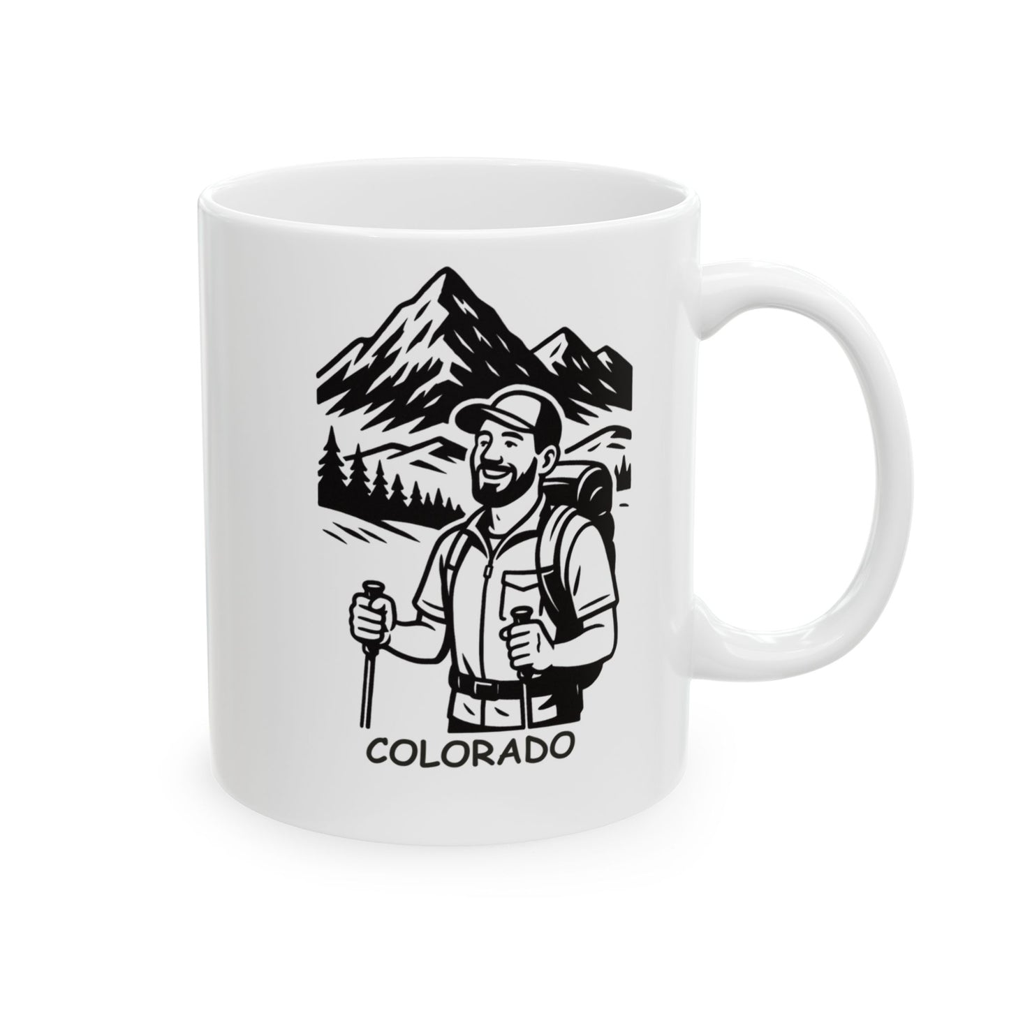 "In Colorado, every day’s a good day for a 14er." Ceramic Mug - 13462