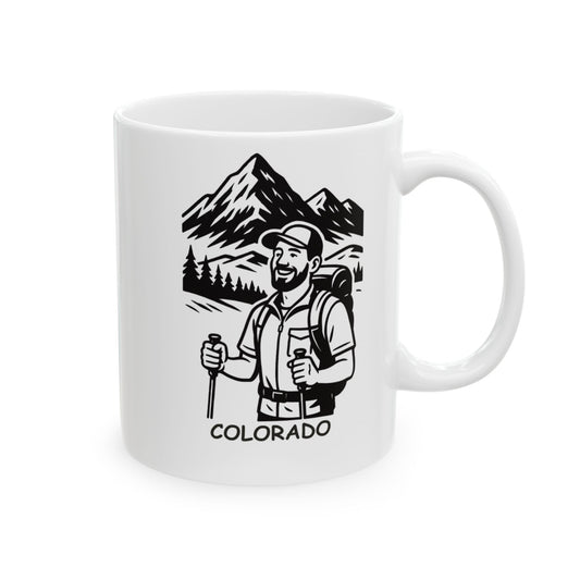 "In Colorado, every day’s a good day for a 14er." Ceramic Mug - 13462