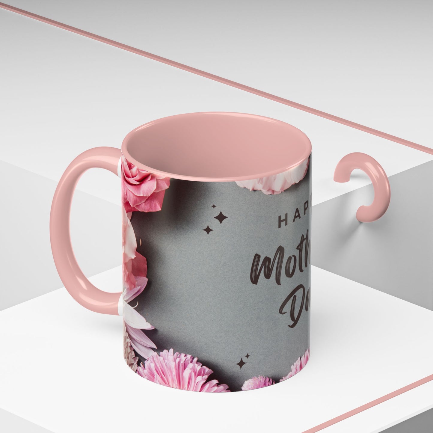 Happy Mother's Day Floral Accent Coffee Mug - Perfect Gift for Moms - 11866