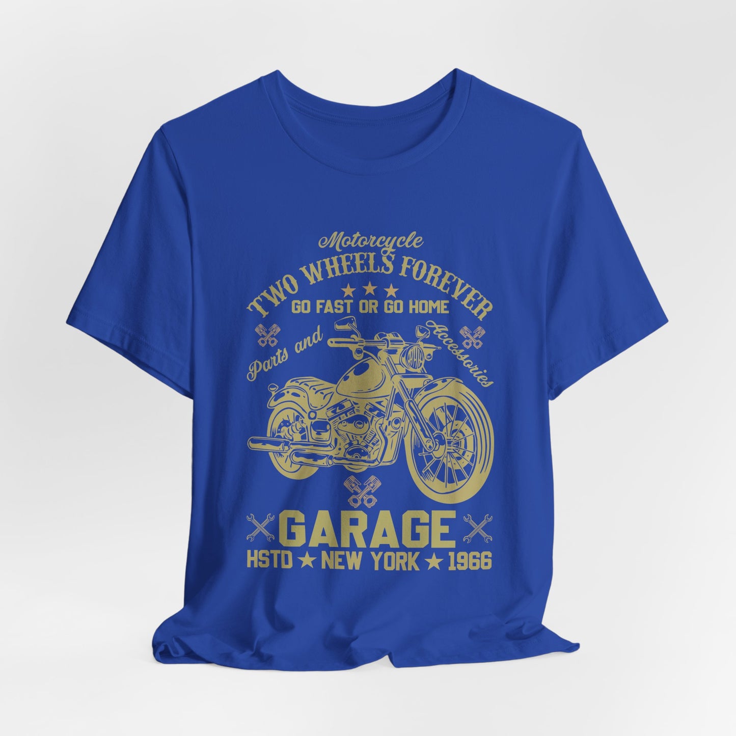 Motorcycle, Two Wheels Forever - Unisex Jersey Short Sleeve Tee - 13379