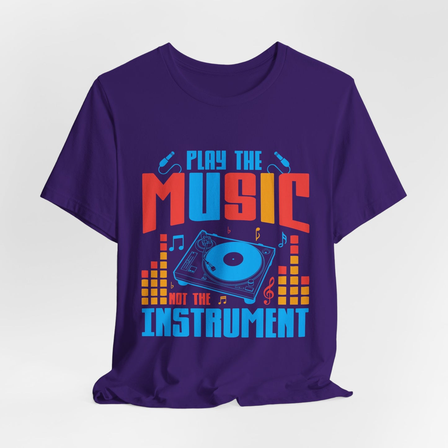 Play The Music Instrument - Unisex Jersey Short Sleeve Tee - 11934
