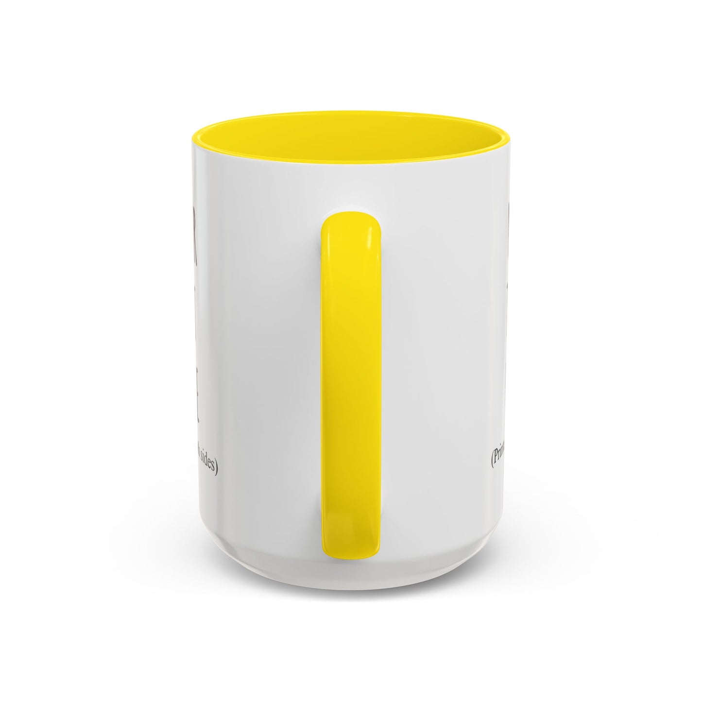 Personalized Accent Coffee Mug – Custom Text Printed Both Sides (11oz & 15oz) - 14676