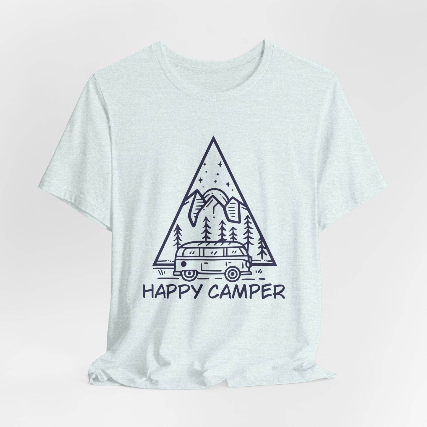 Happy Camper - Unisex Jersey Short Sleeve Tee - 12604
