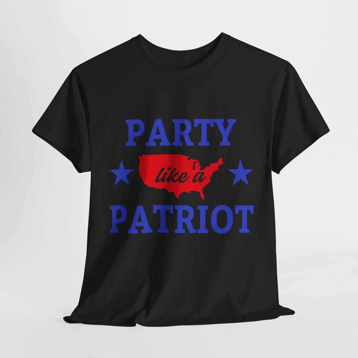Patriotic Party Tee - Celebrate Independence, Fun Gatherings, BBQs, Gift for Patriots, Unisex Heavy Cotton T-shirt - 13732