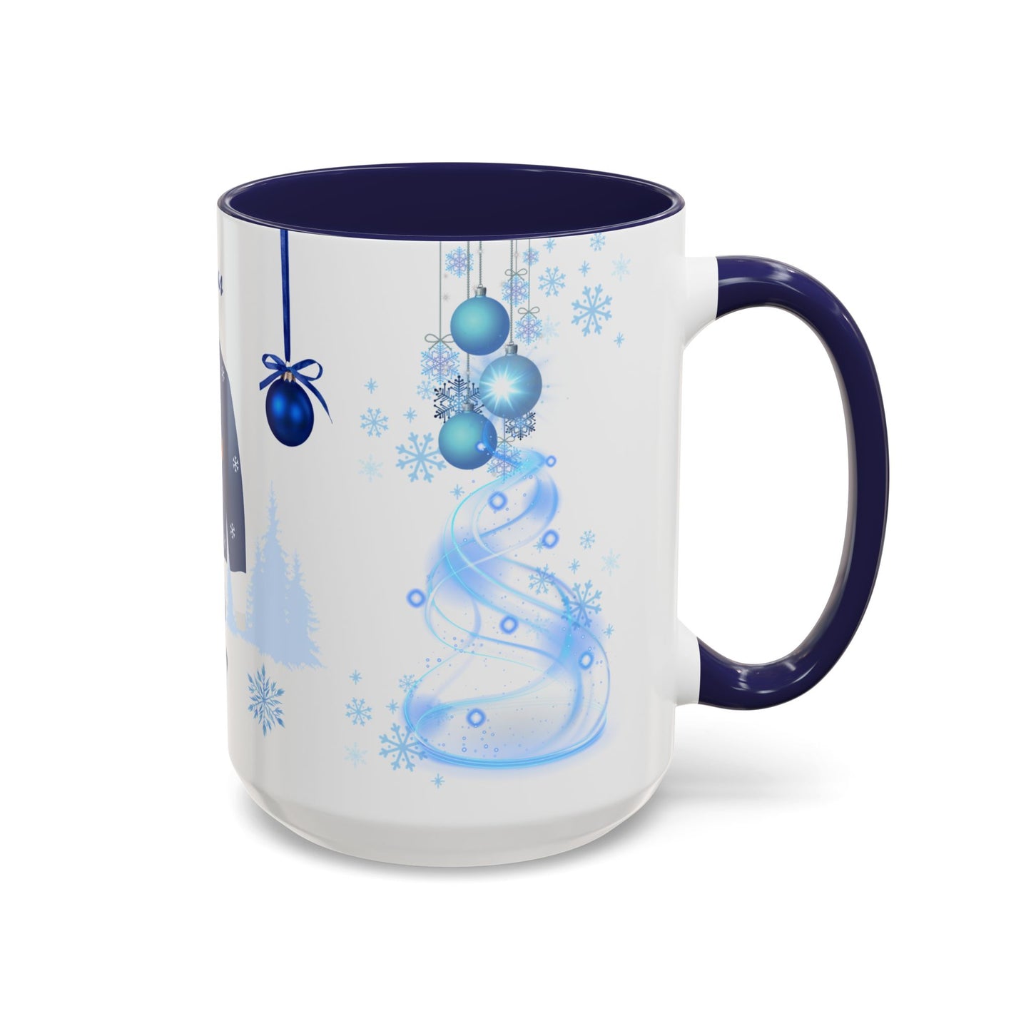 Blue Christmas - Accent Coffee Mug (11, 15oz)