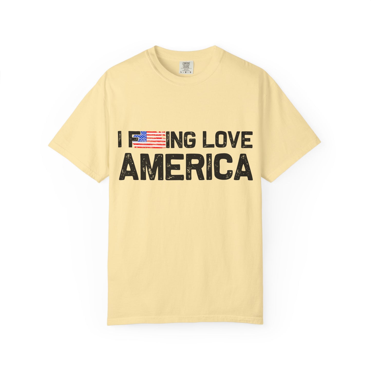 Unisex T-Shirt with Patriotic Love for America, Casual Tee, Independence Day Gift, Love America Shirt, Gift for Patriot - 13654