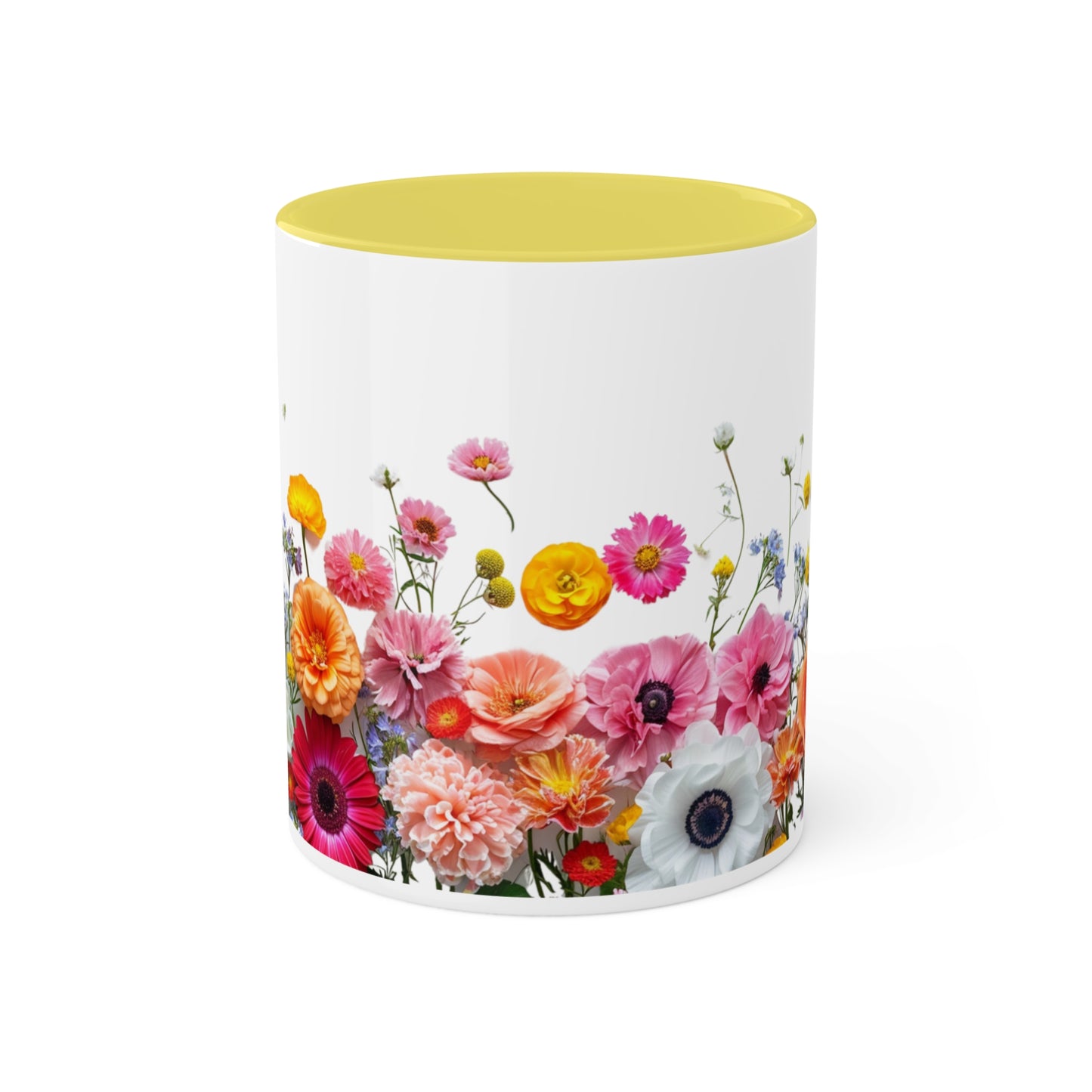 Bright Flowers - Colorful Mugs, 11oz