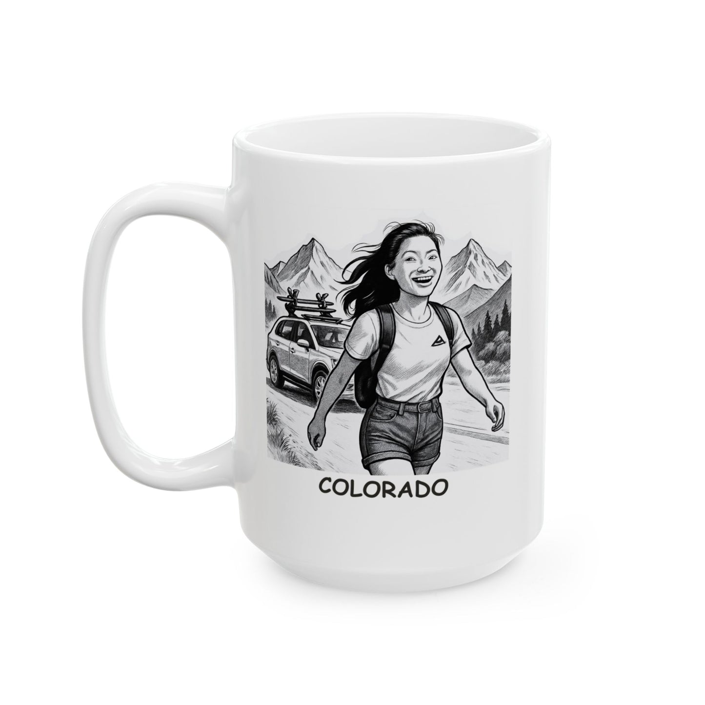 "In Colorado, we don’t sweat. We glow." Ceramic Mug - 13430