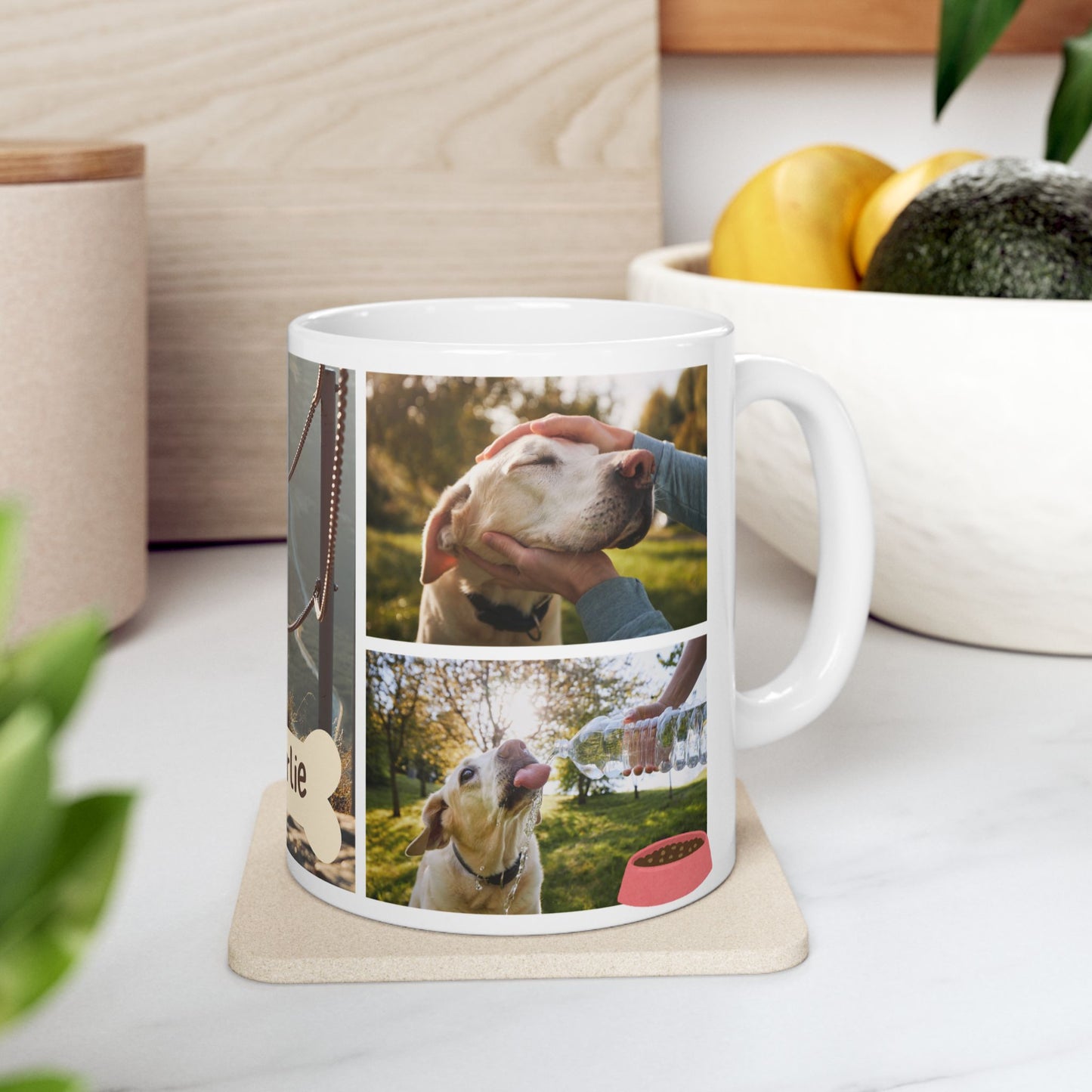 Personalized Pet Lover Mug, Dog Owner Gift, Custom Photo Cup, Cute Ceramic Drinkware, Unique Pet Memory - 14161