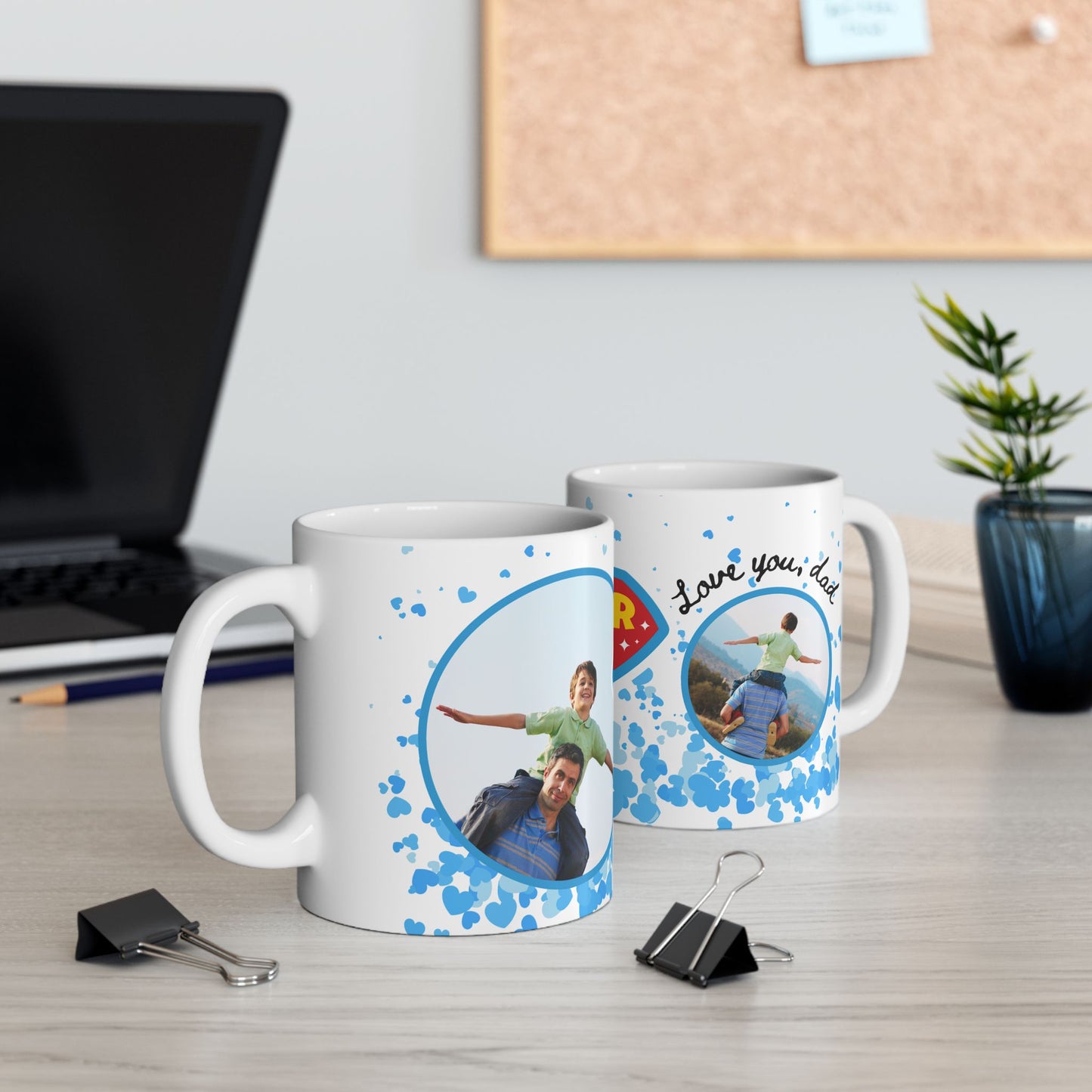 Super Dad Ceramic Mug - Perfect Gift for Father's Day, Birthdays, or Family Celebrations, Personalized Coffee Cup, Unique Dad Mug - 14001