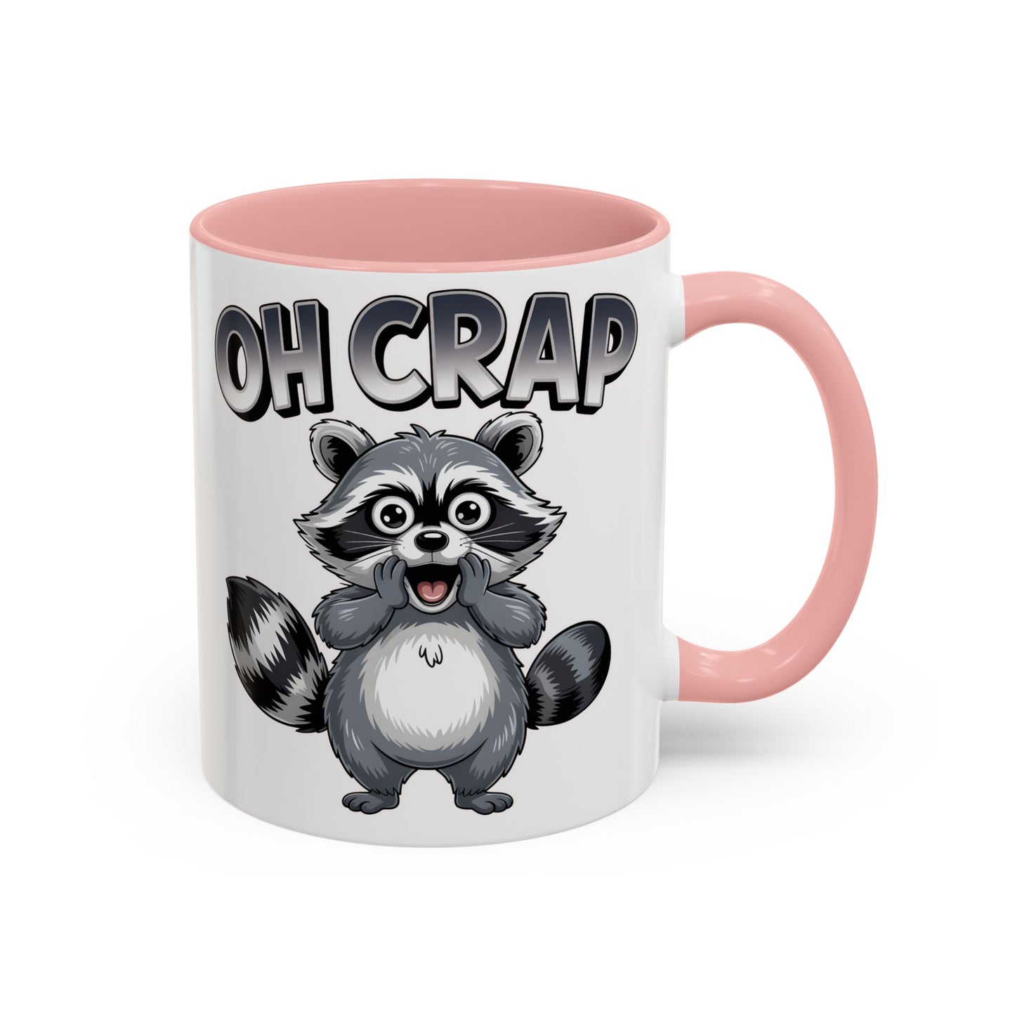 Oh Crap Raccoon Mug – Funny Cute Trash Panda Coffee Mug Gift  (11/15oz) - 14863