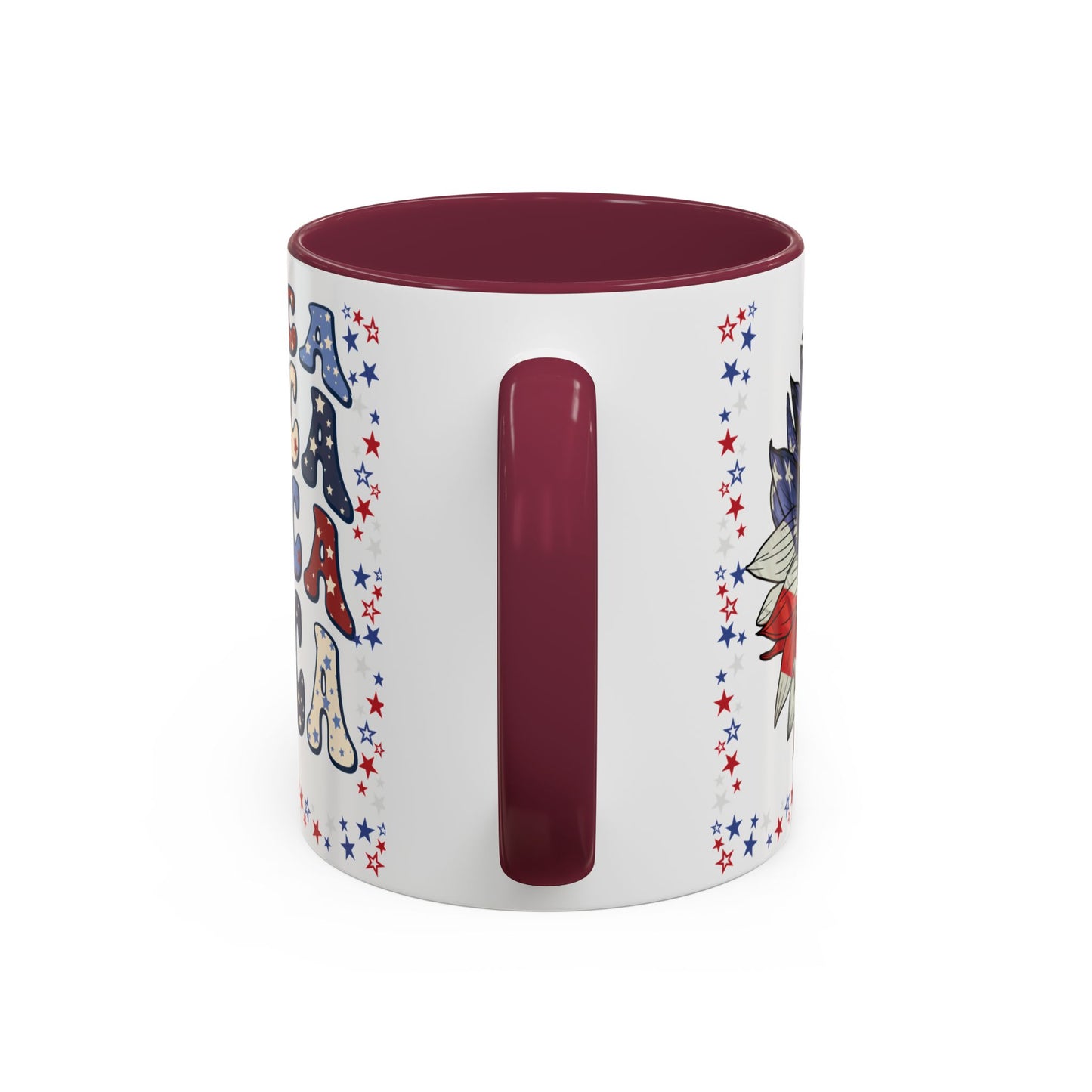 July 4, Red & Blue, Colorful Mugs, 11oz - 10590