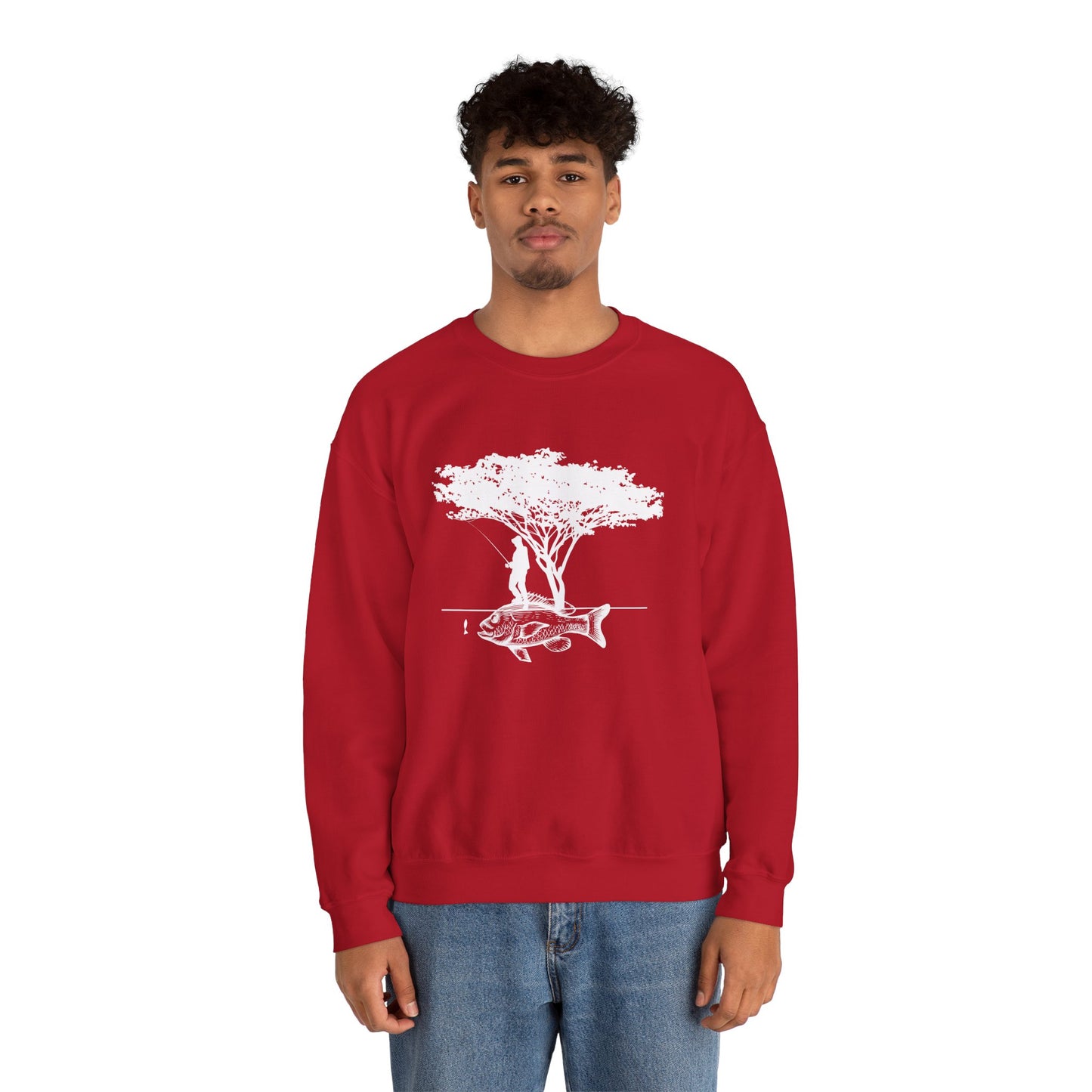 Fishing - Unisex Heavy Blend™ Crewneck Sweatshirt - 12334