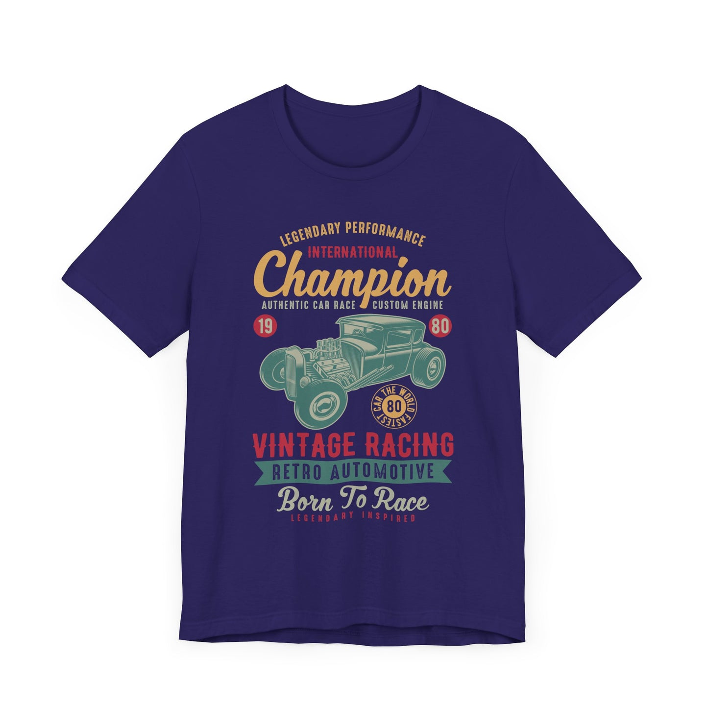 Legendary Performance, Vintage Racing, Retro Automotive - Unisex Jersey Short Sleeve Tee - 12954