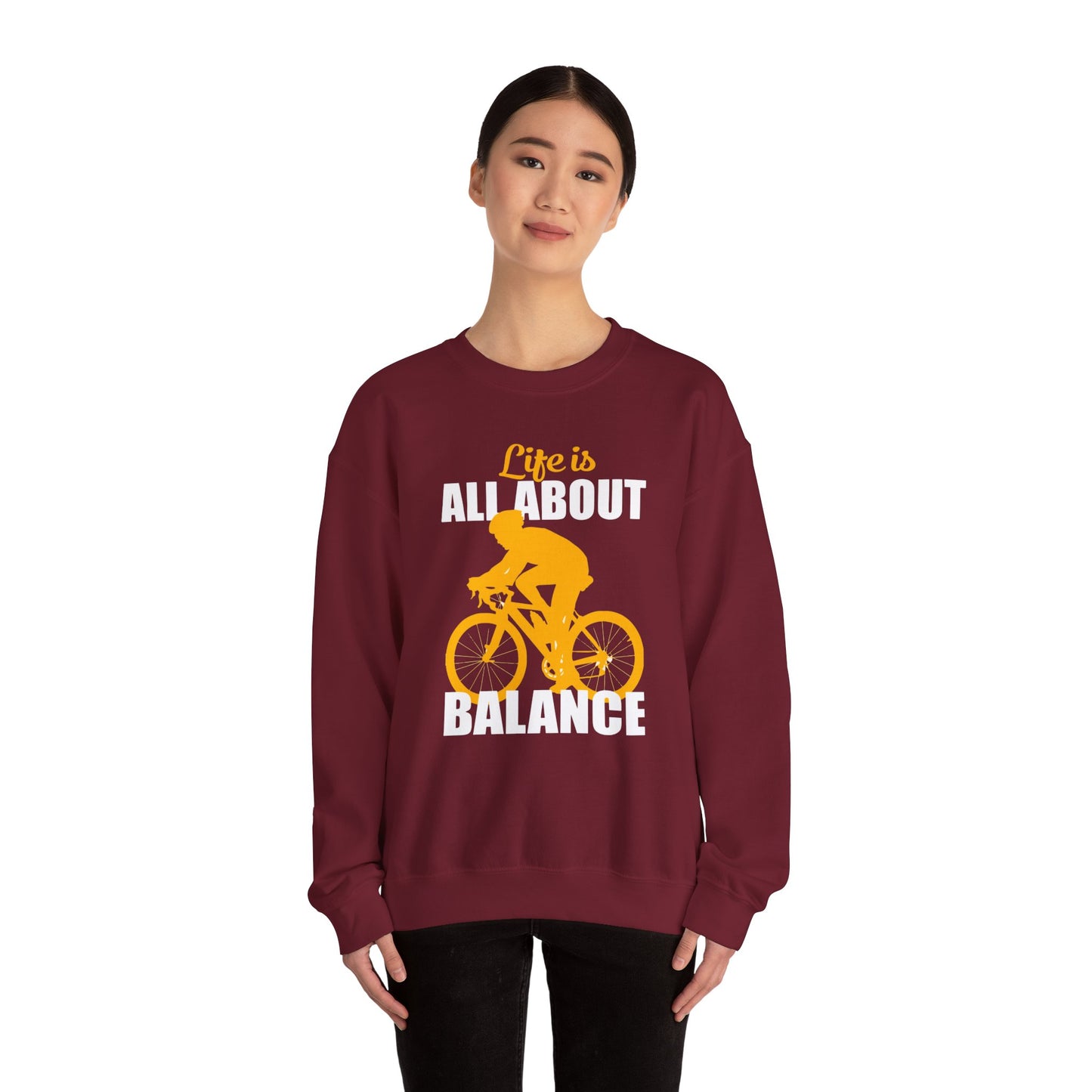 Life is All About Balance - Unisex Heavy Blend™ Crewneck Sweatshirt