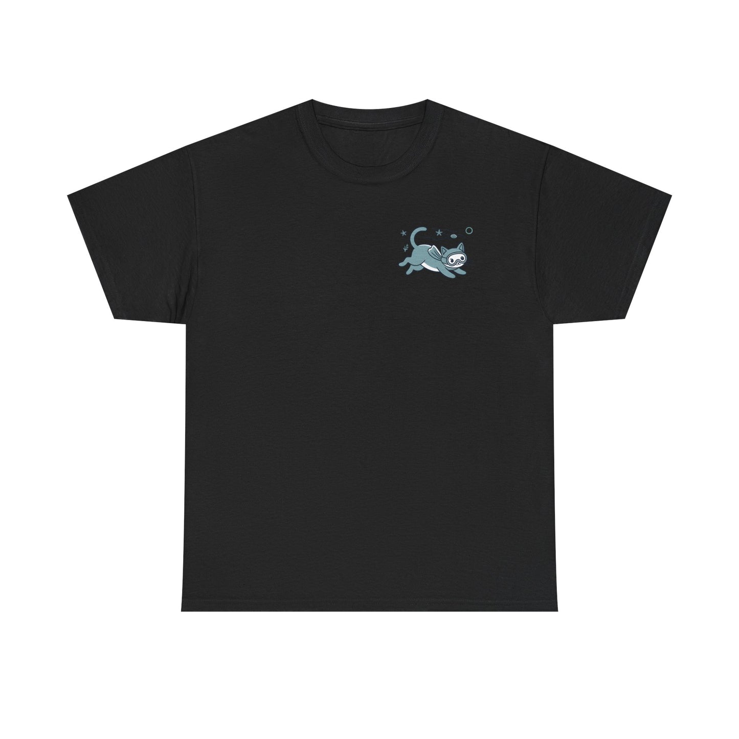 Sea Cats T-Shirt — Cute Underwater Cat Graphic Tee, Ocean Cat Lover Gift - 14869