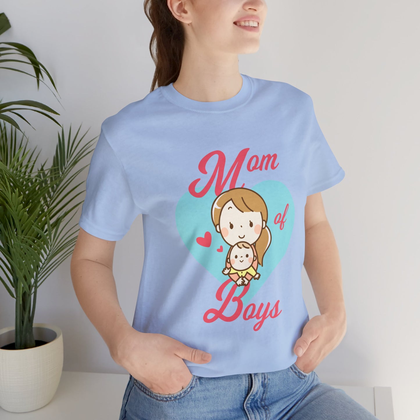 Mom Of Boys - Unisex Jersey Short Sleeve Tee