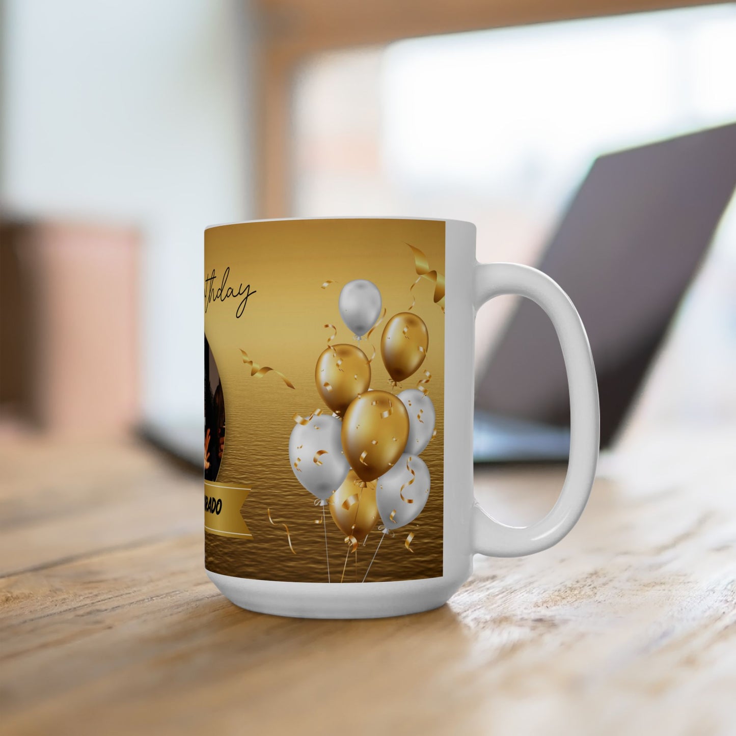 Personalized Birthday Mug, Customizable Gift for Tea & Coffee Lovers, Celebration Ceramic Mug - 13993