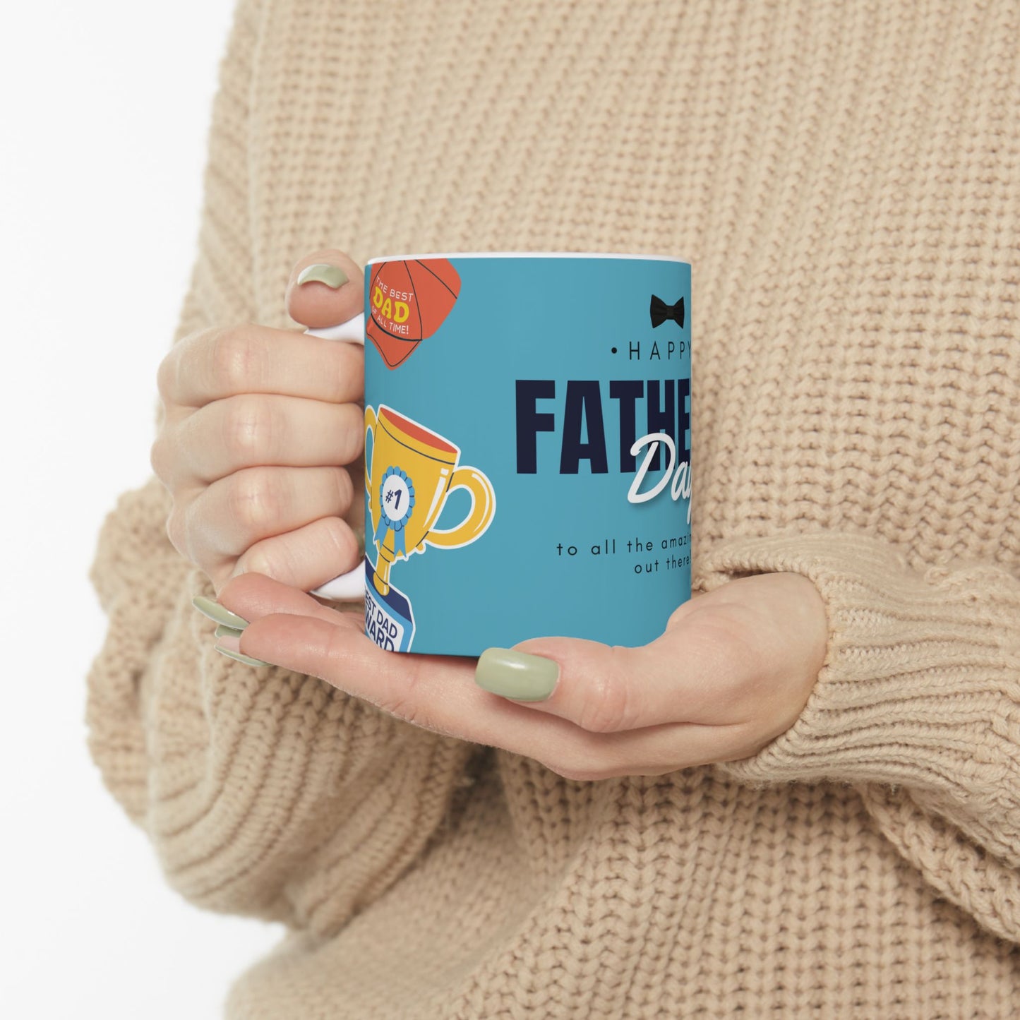 Happy Father's Day Ceramic Mug | Gift for Dads | Unique Coffee Cup | Best Dad Award Mug | Father's Day Present - 14007